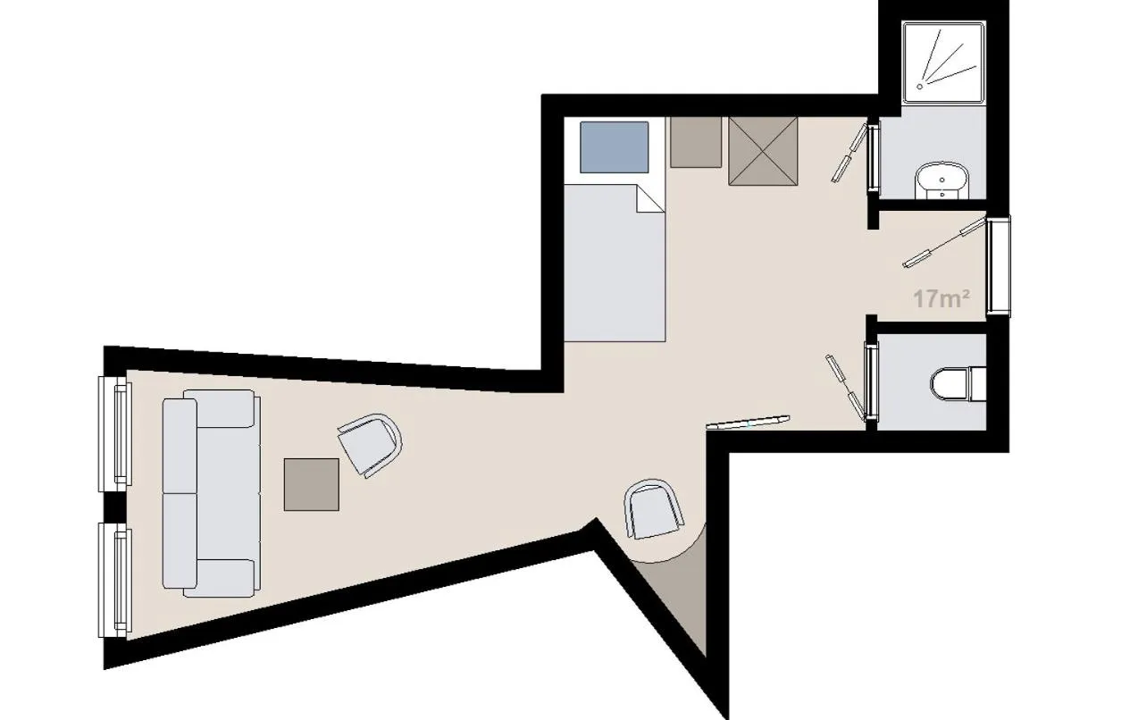 Photo of the whole room in Hotel Alpina