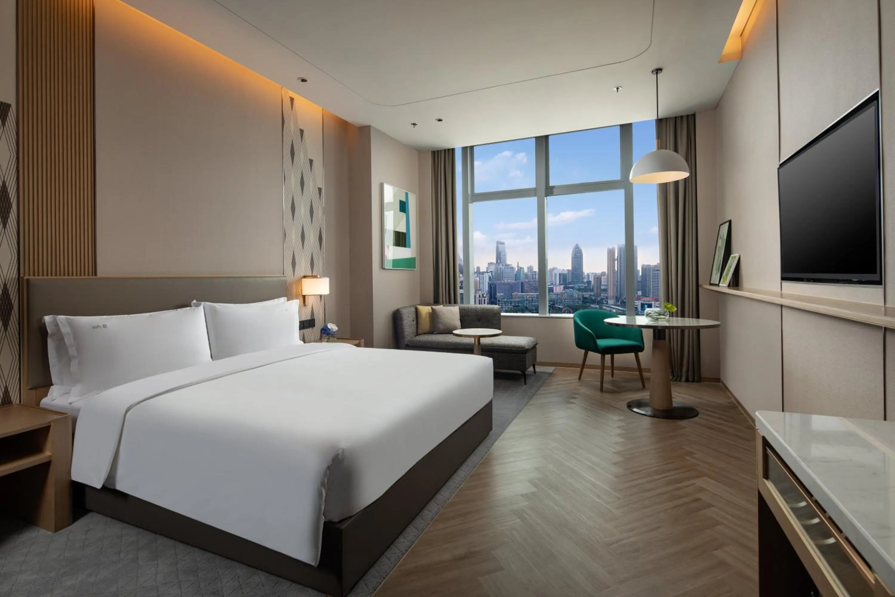 Photo of the whole room, Bed in Holiday Inn Wuxi Central Station by IHG