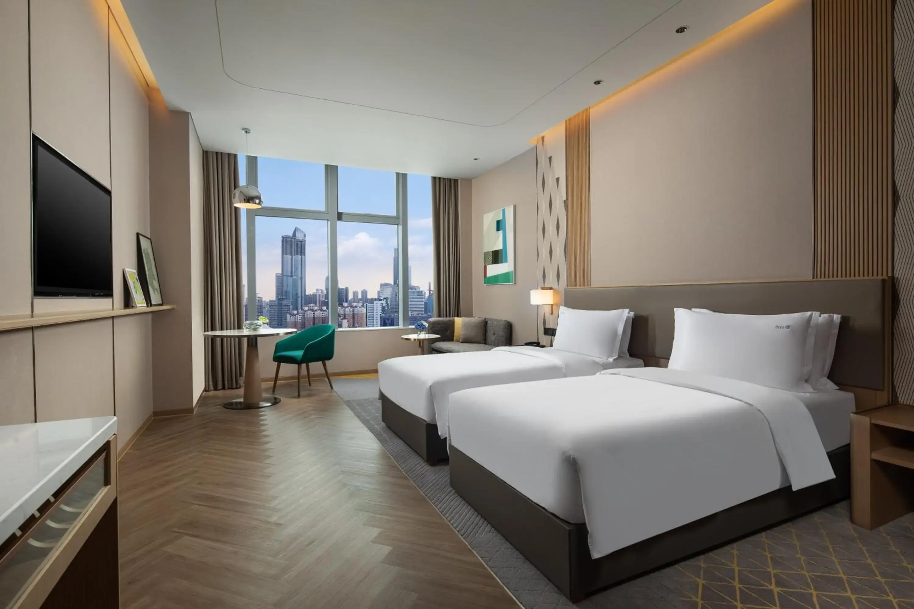 Premium Twin Room in Holiday Inn Wuxi Central Station by IHG Premium Twin Room in Holiday Inn Wuxi Central Station by IHG