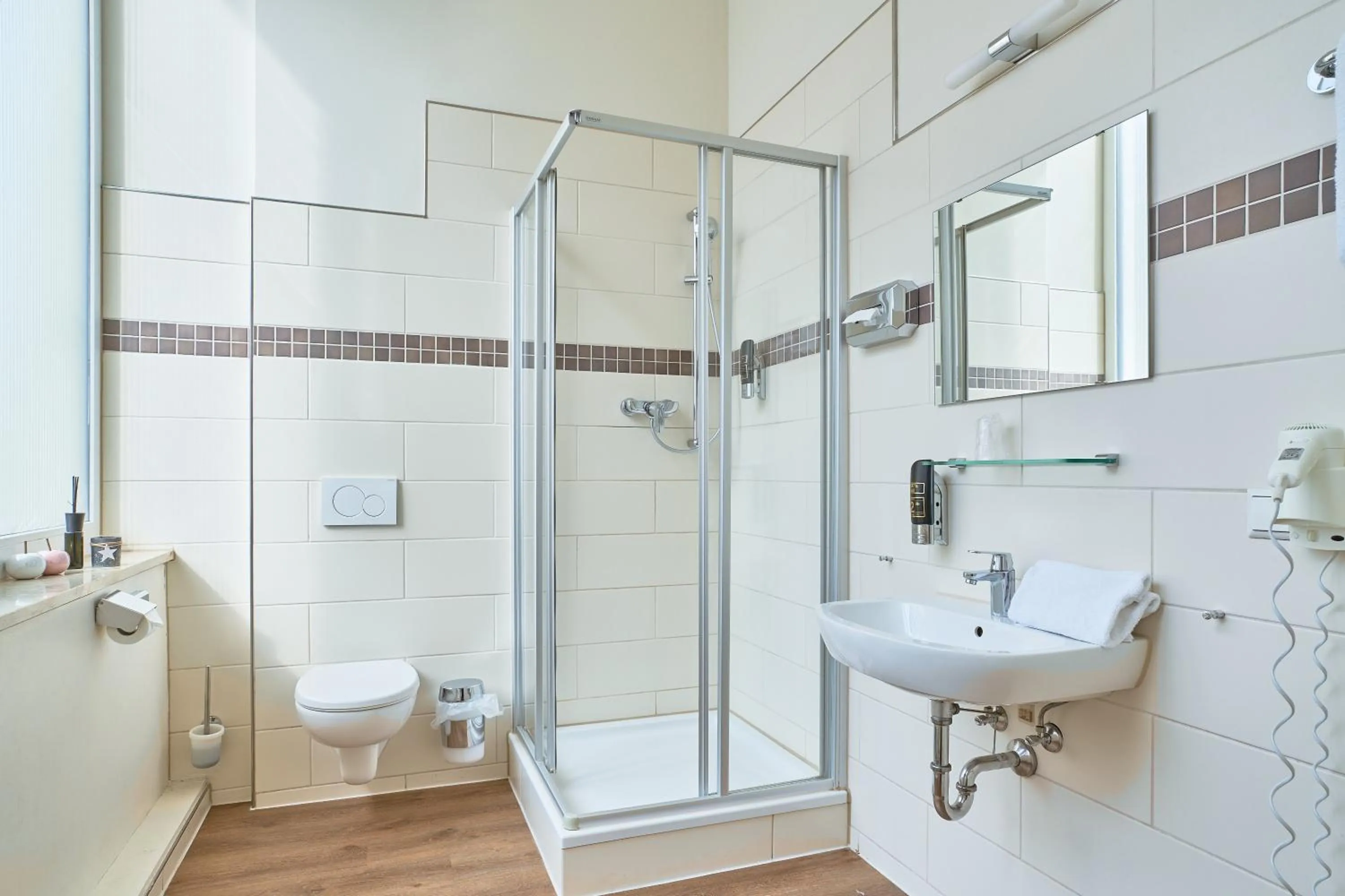 Bathroom in eXo Boutique Hotel Mannheim - by SuperFly Hotels