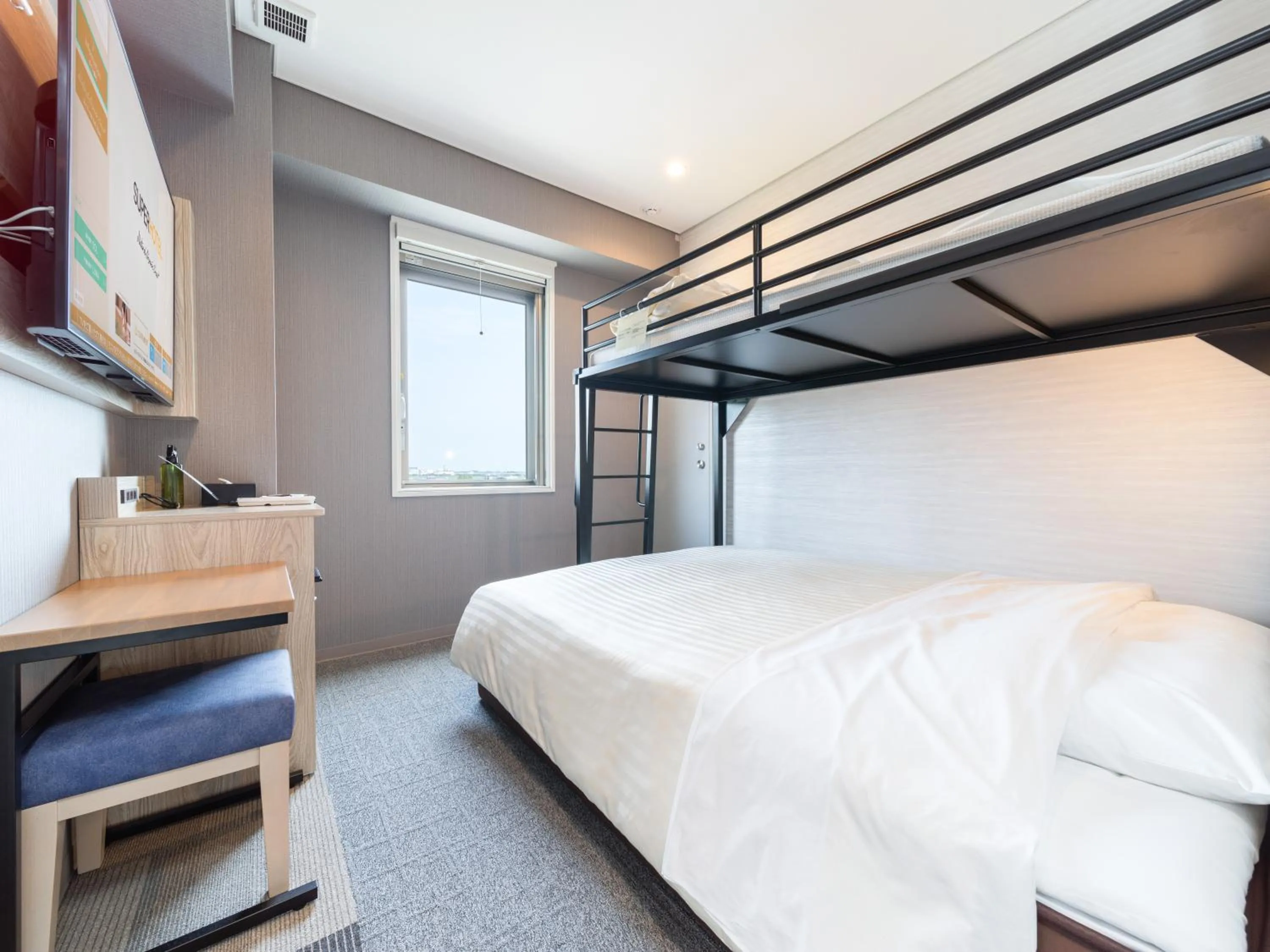 Photo of the whole room, Bed in Super Hotel Sendai Airport Inter