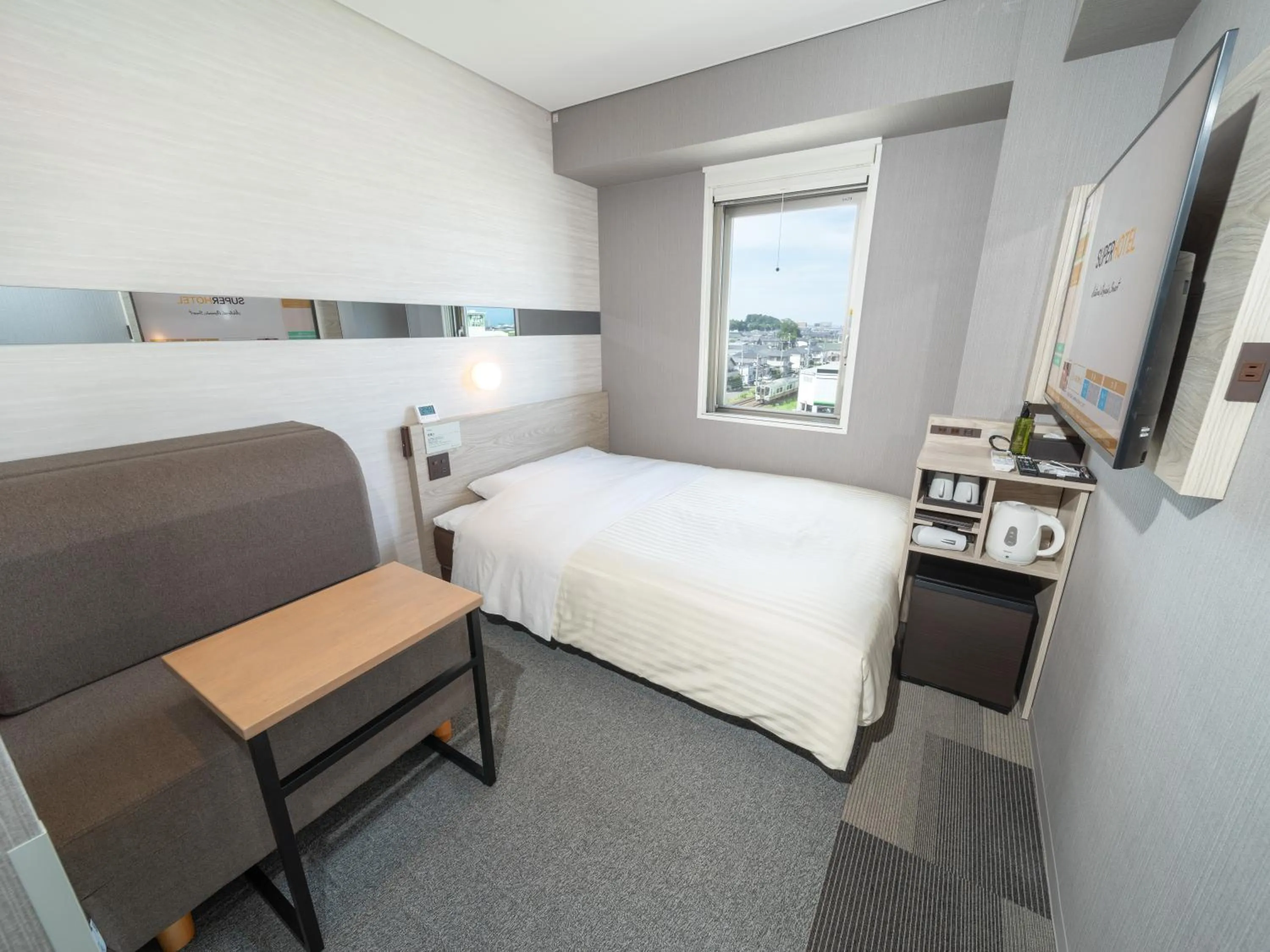 Photo of the whole room, Bed in Super Hotel Sendai Airport Inter