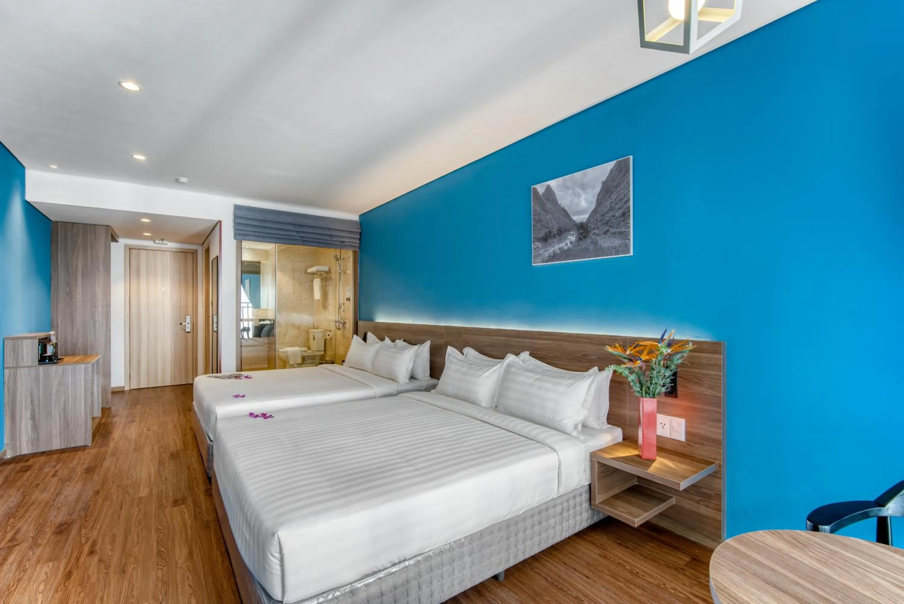 Bed in TK Nha Trang Hotel