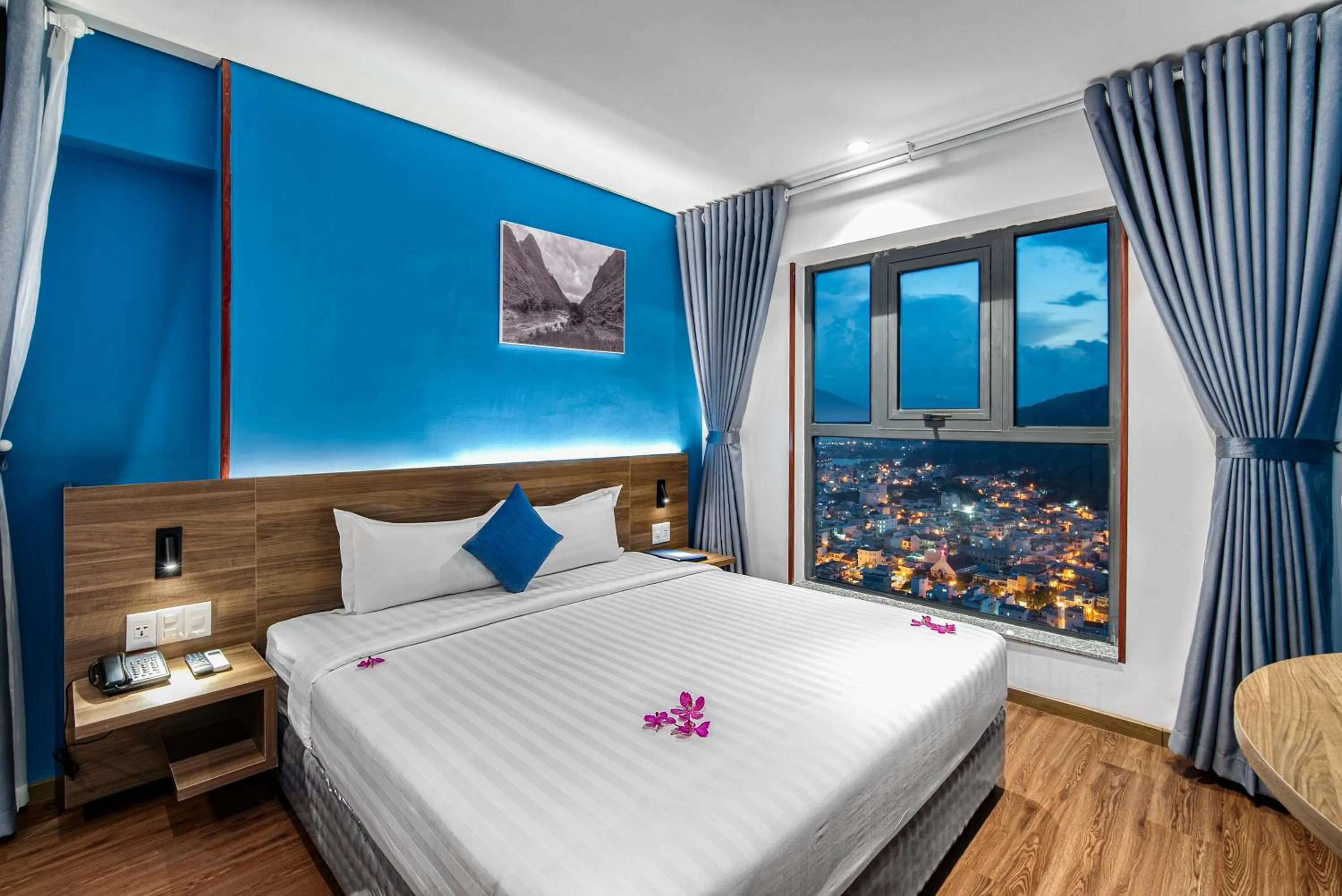 Bed in TK Nha Trang Hotel