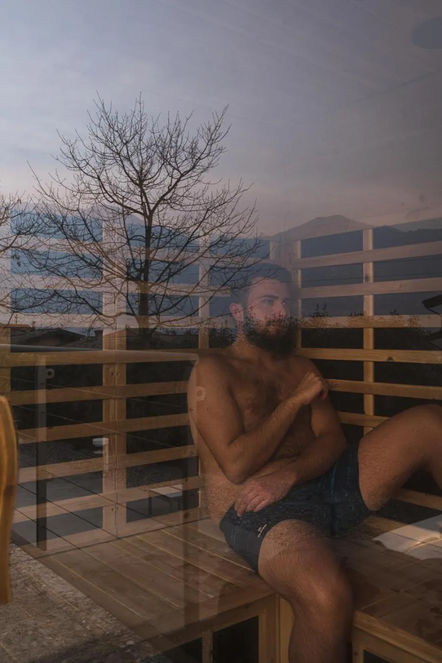 Sauna in Lake Hotel La Pieve