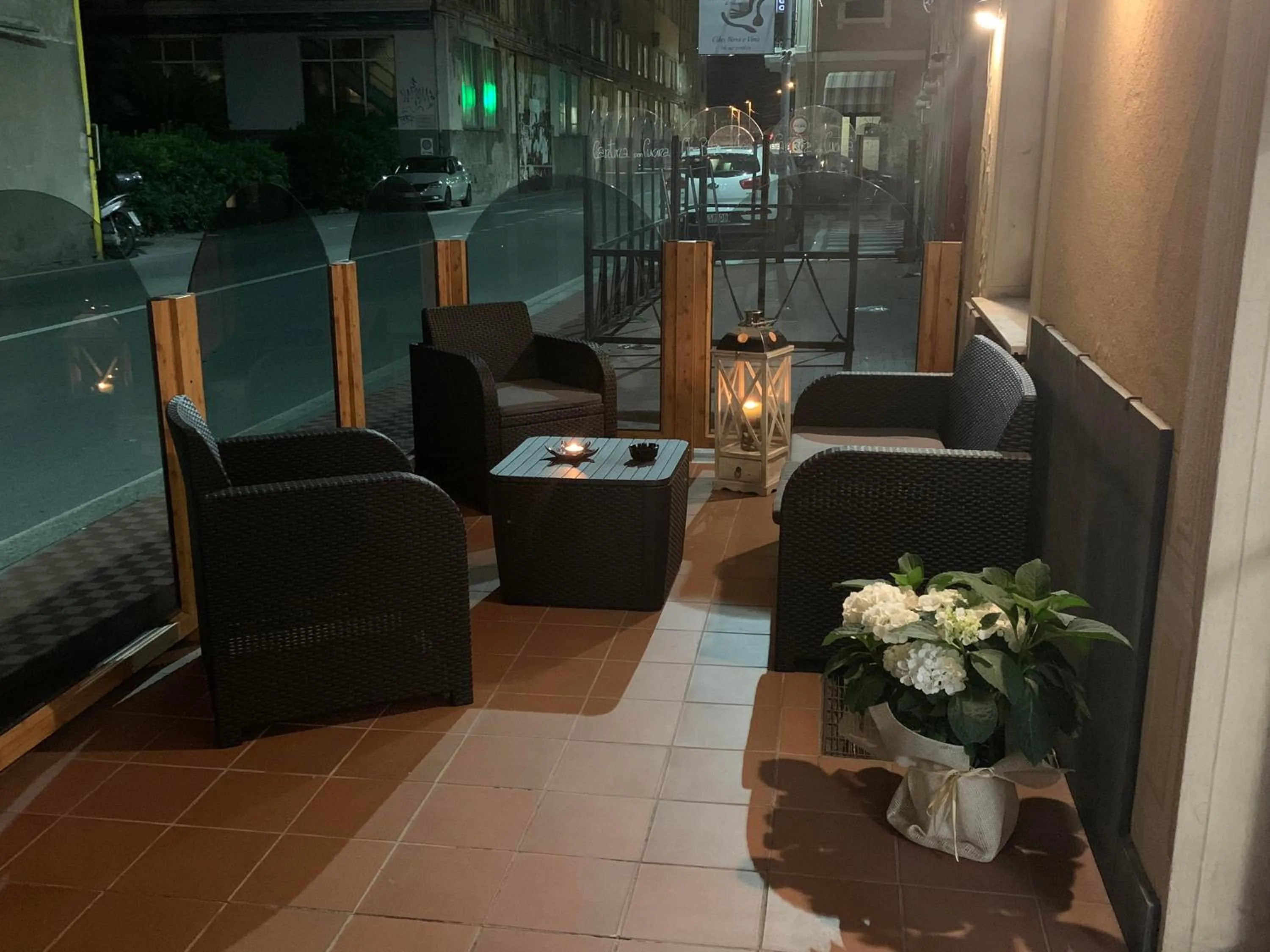 Patio in Hotel Aurora