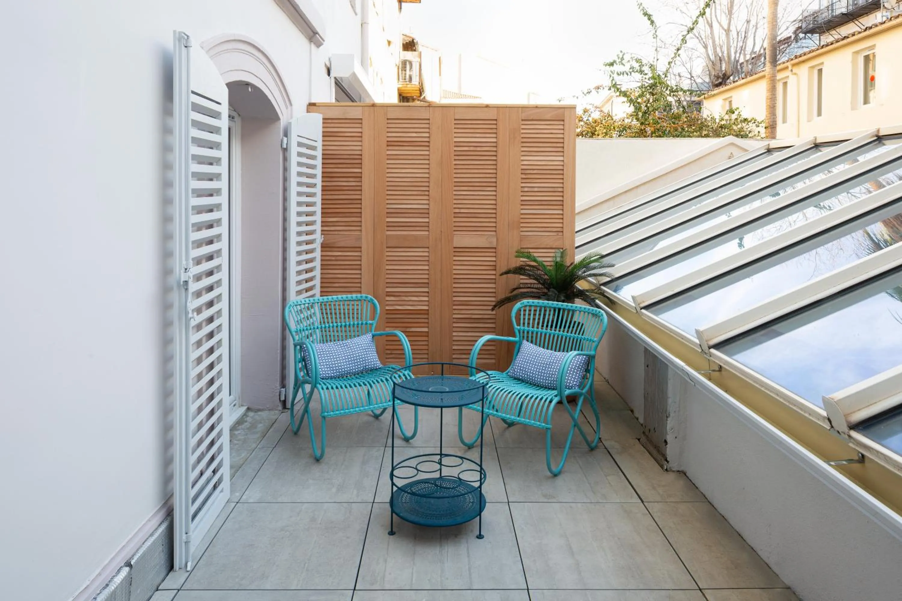 Balcony/Terrace in Appart hôtel Maison Montgrand-Vieux Port