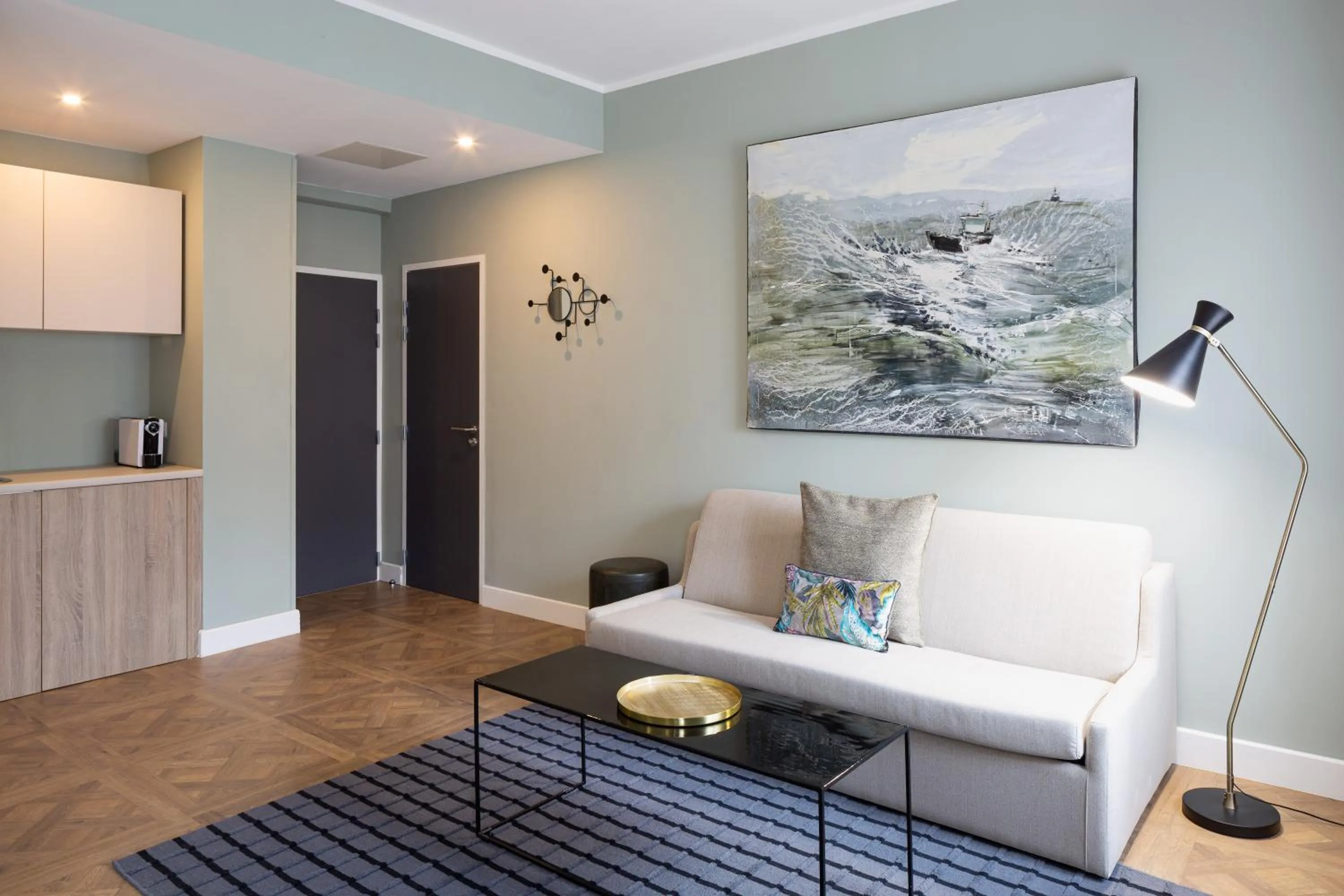 Living room in Appart hôtel Maison Montgrand-Vieux Port