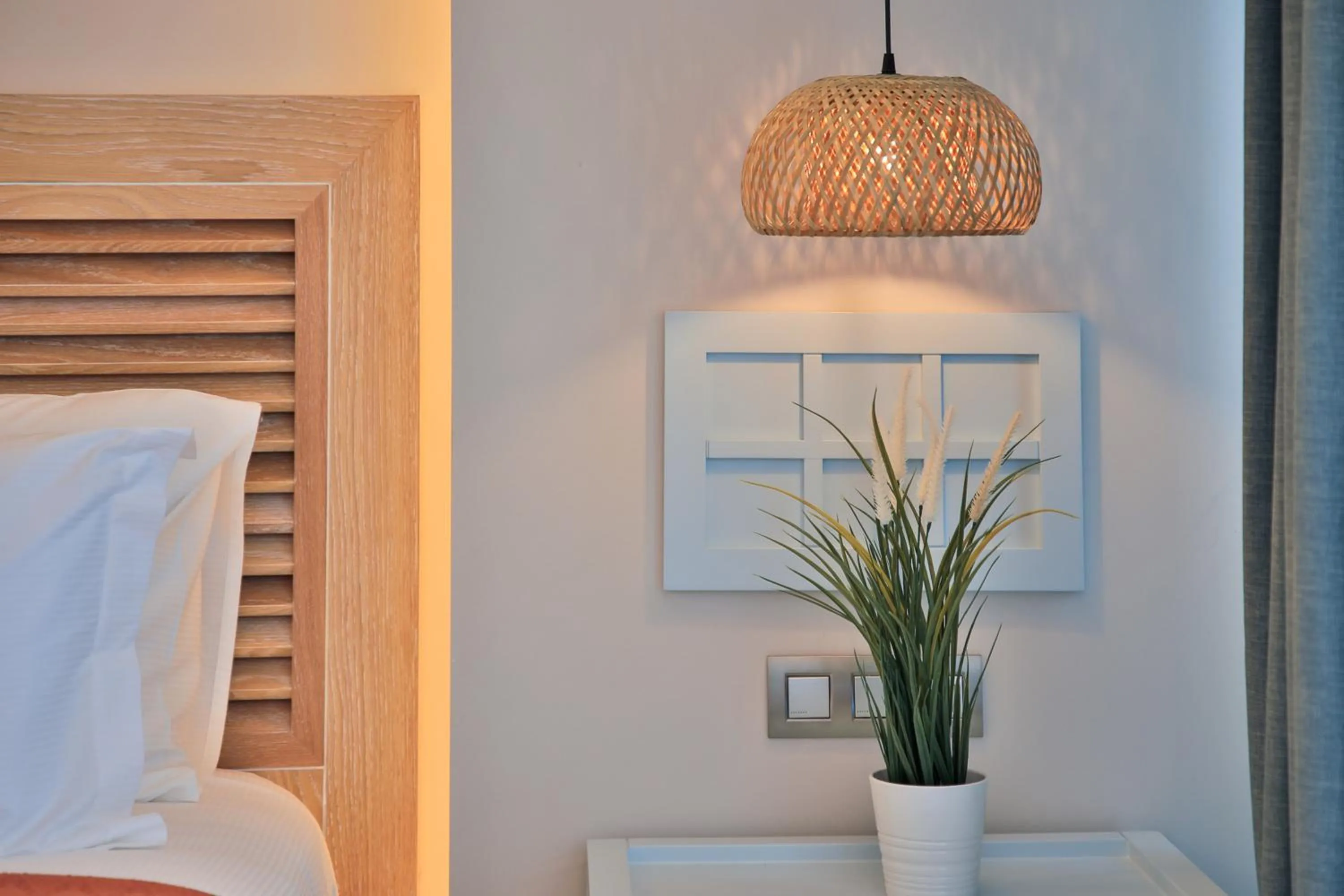 Bed in Kalkan Saray Suites Hotel