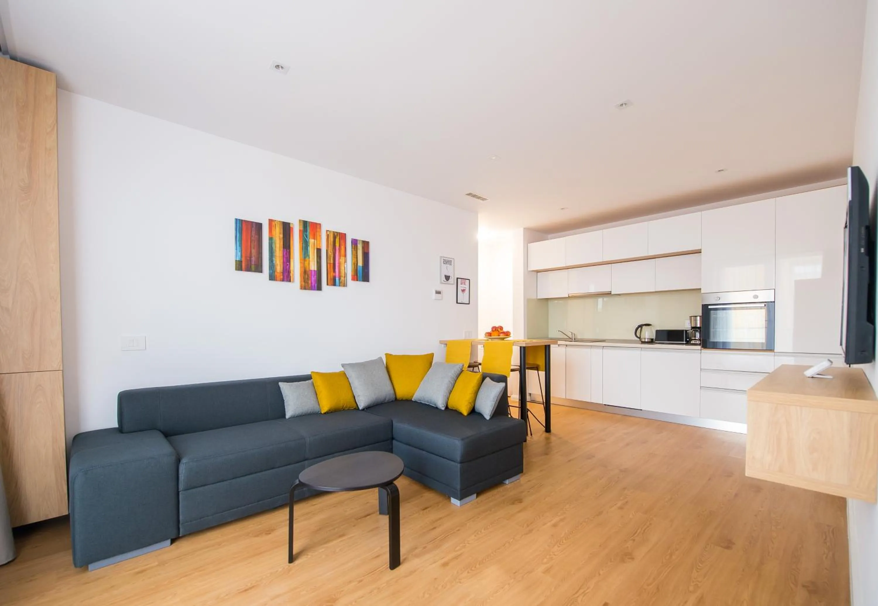 Kitchen or kitchenette in Afthonia Apartamente Mamaia Nord