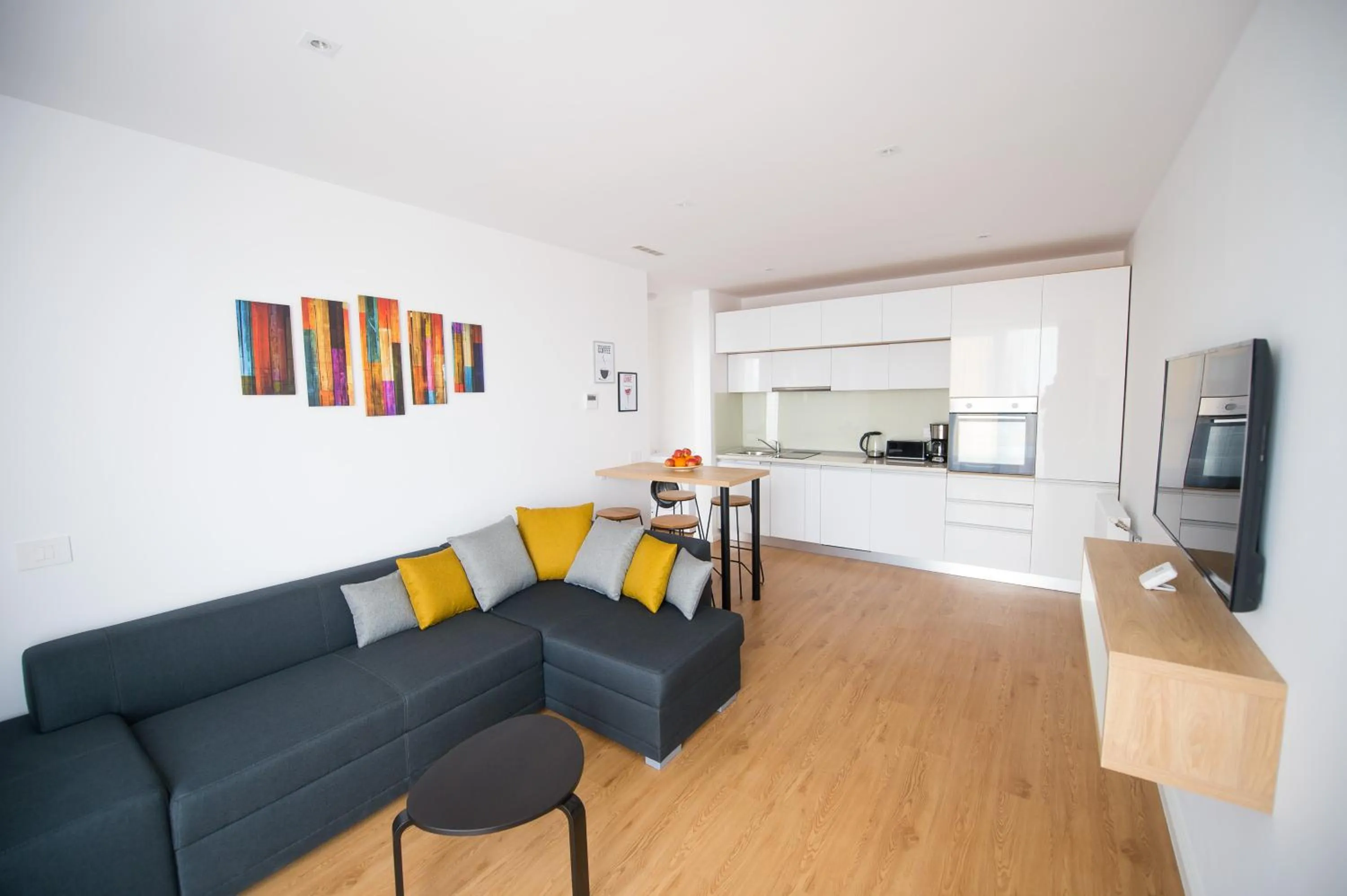 Kitchen or kitchenette in Afthonia Apartamente Mamaia Nord