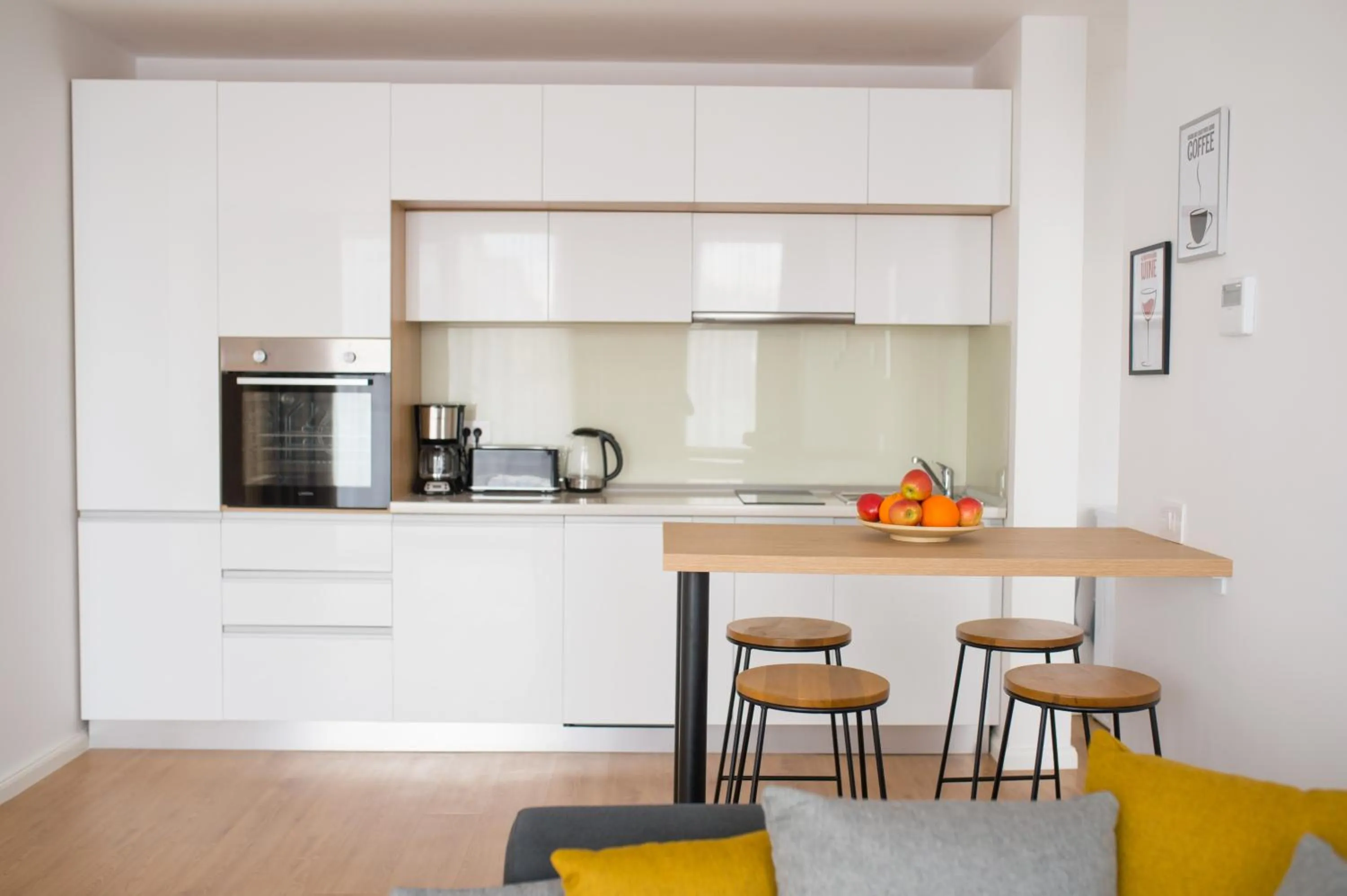 Kitchen or kitchenette in Afthonia Apartamente Mamaia Nord