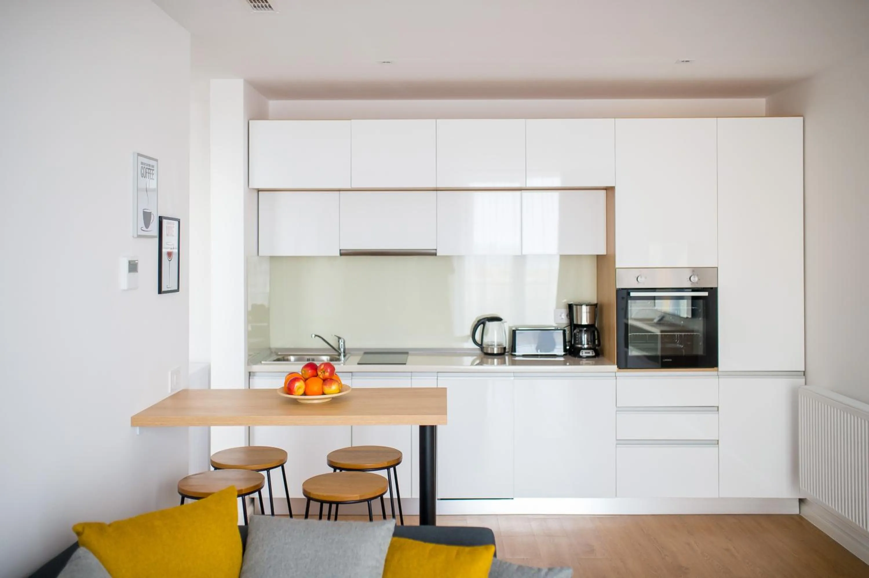 Kitchen or kitchenette in Afthonia Apartamente Mamaia Nord