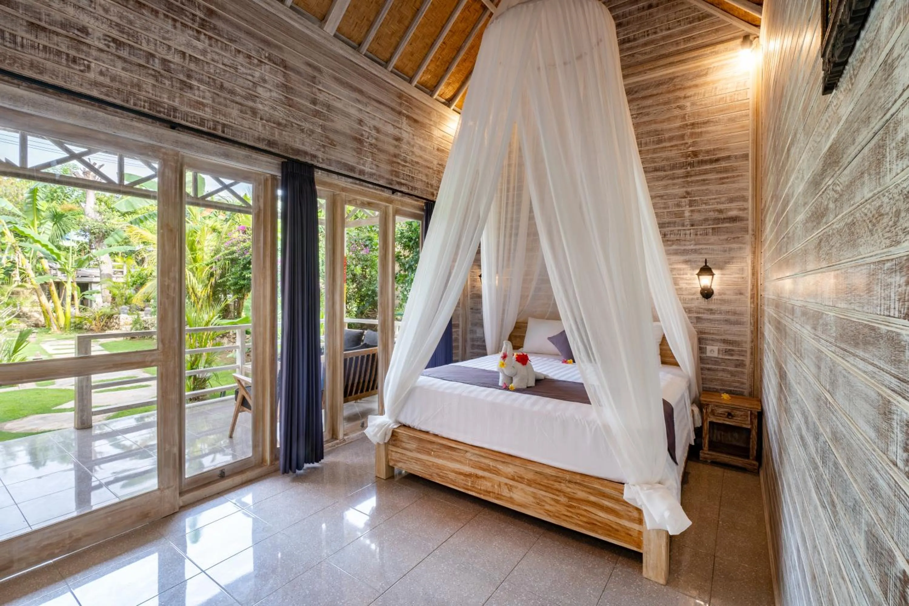 Bedroom, Bed in Le Biu garden View