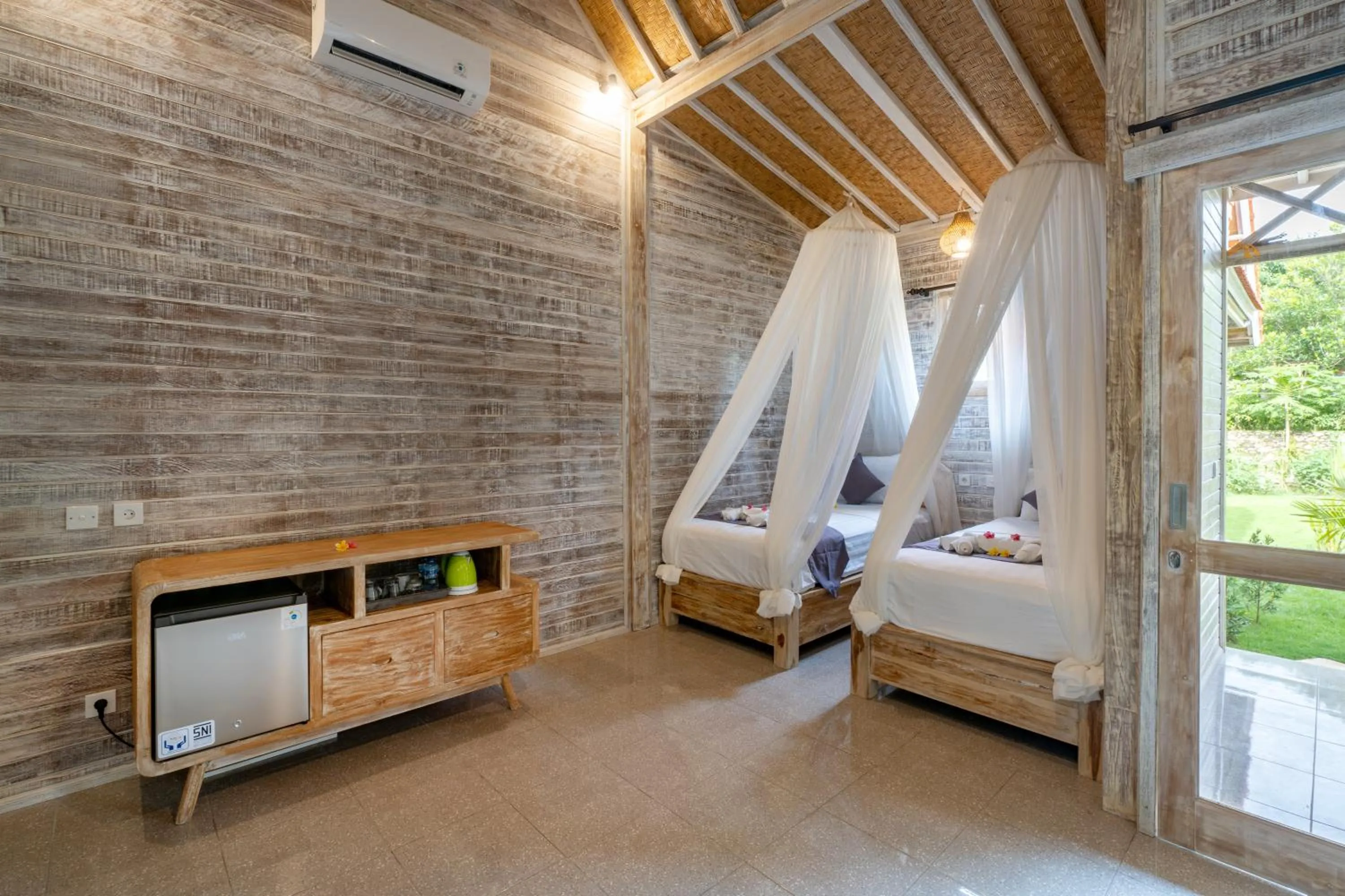 Bedroom, Bed in Le Biu garden View