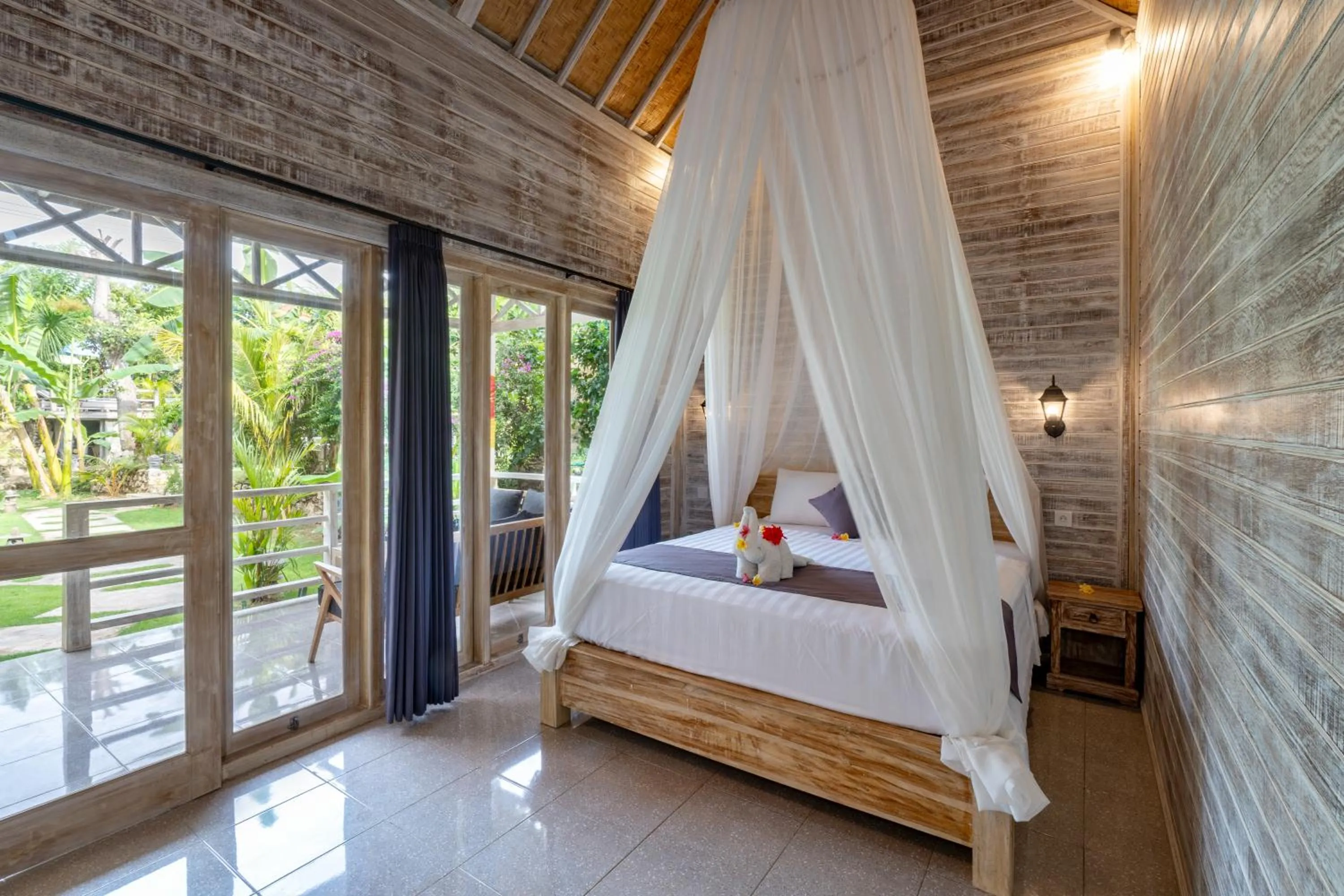 Bedroom, Bed in Le Biu garden View