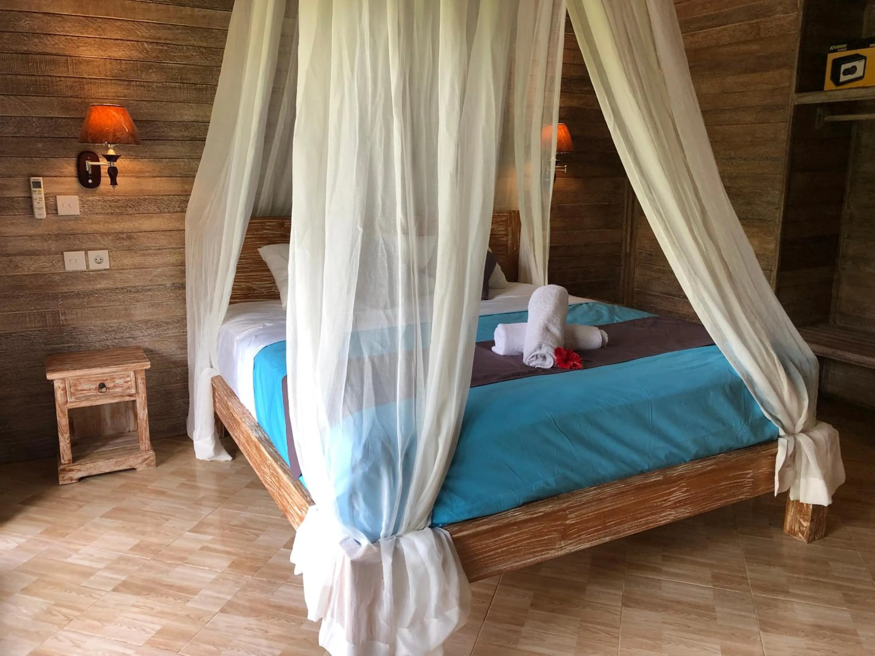 Bedroom, Bed in Le Biu garden View