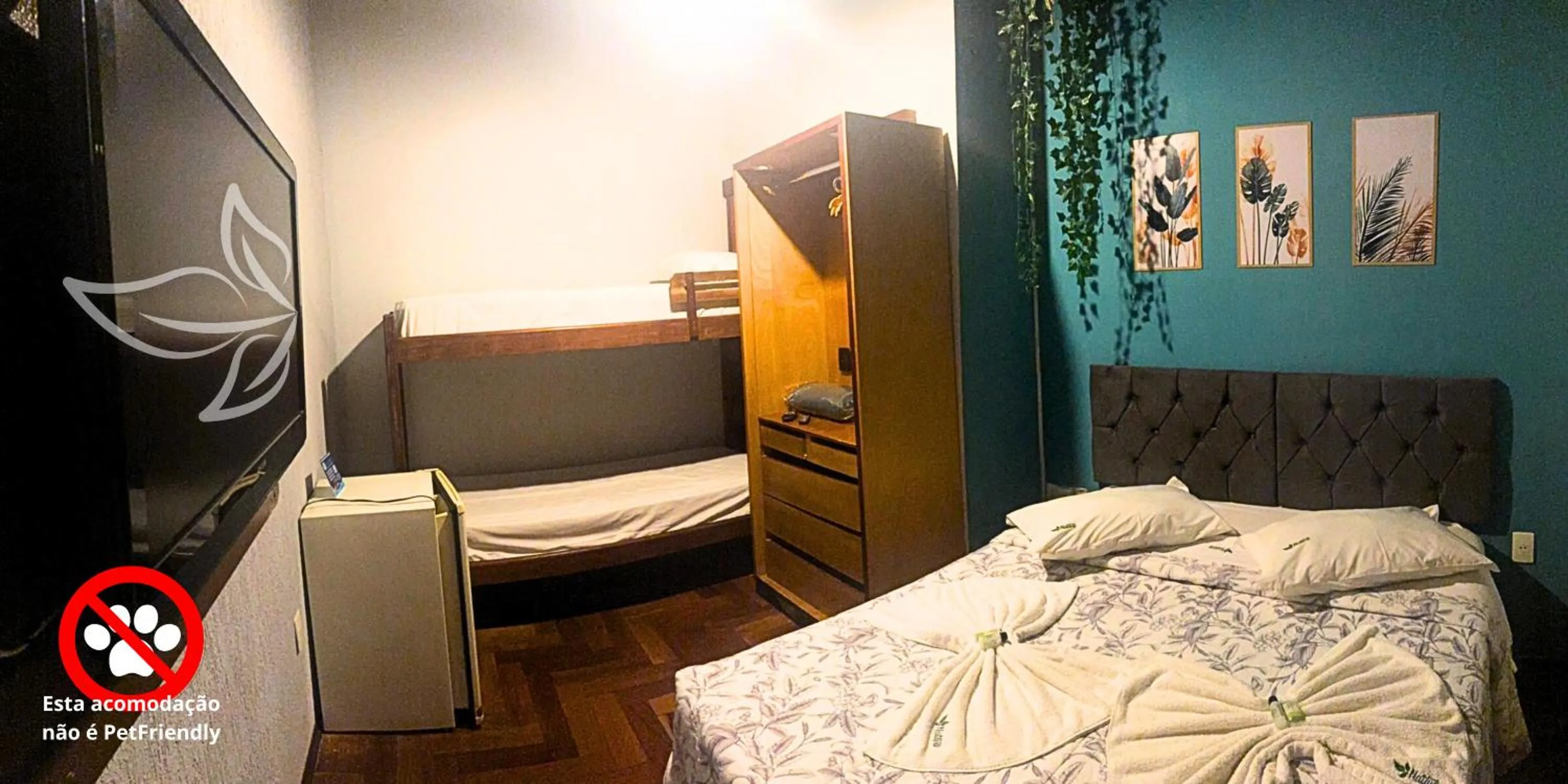 Bed in POUSADA NATIVA