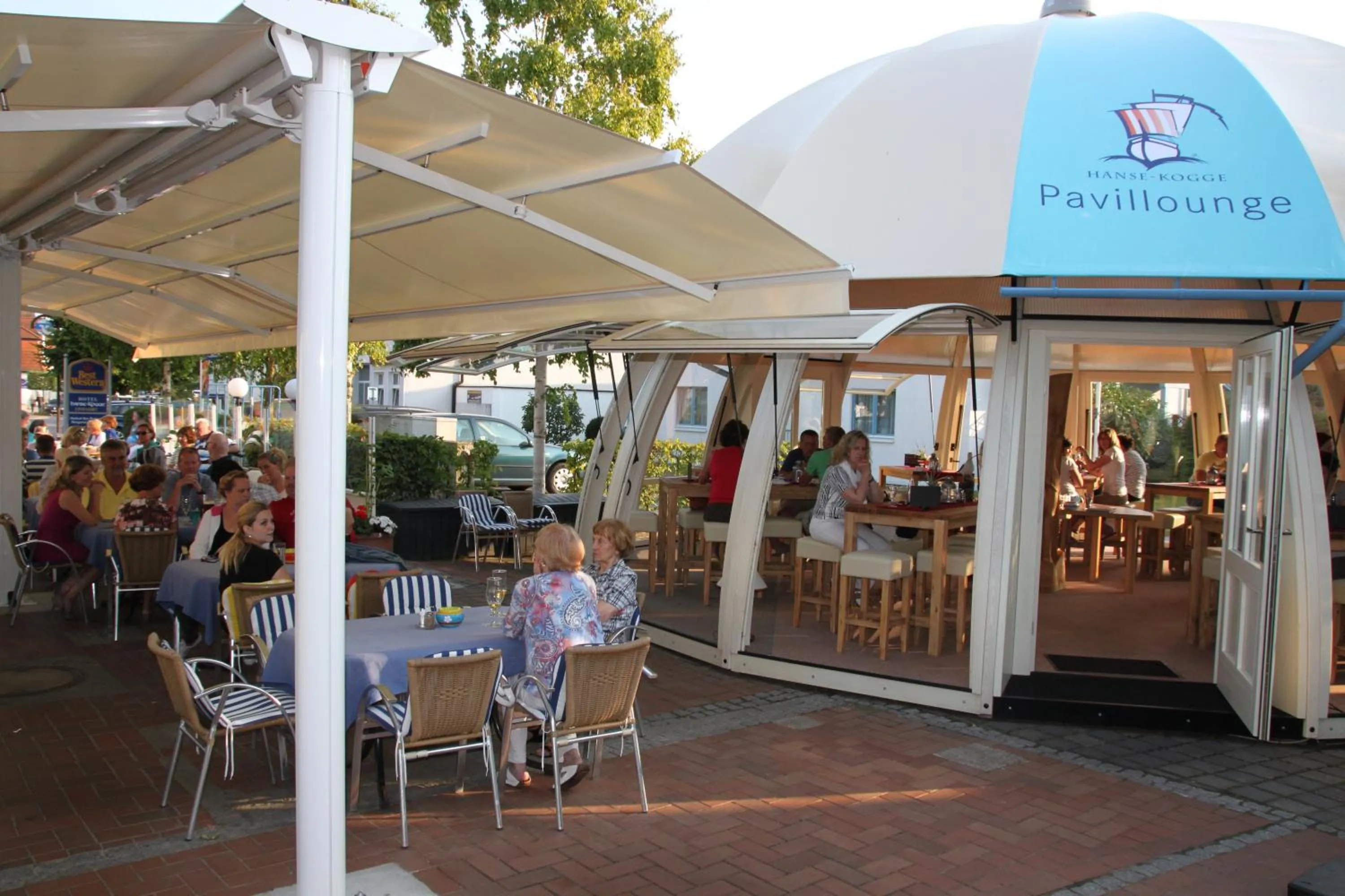 Balcony/Terrace in Hotel & Restaurant Hanse Kogge