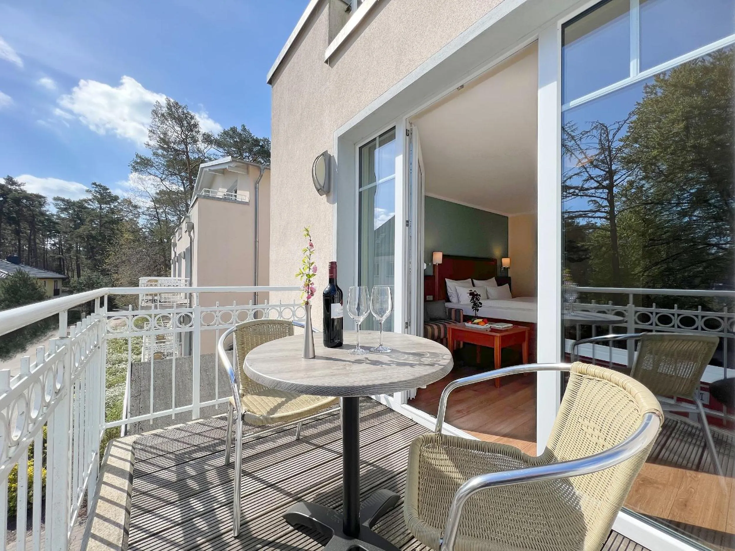 Balcony/Terrace in R&R Strandhotel Baabe