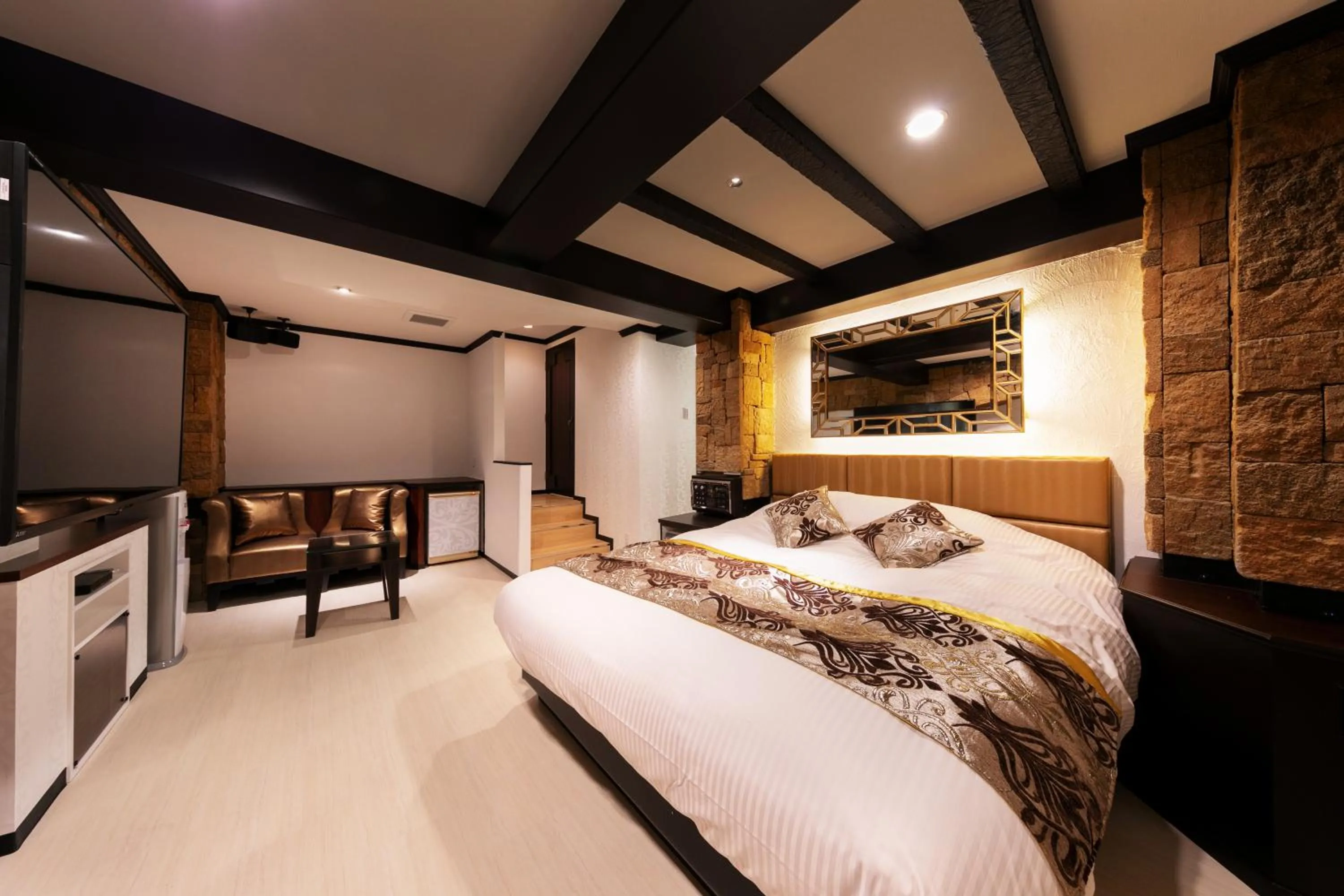 Bed in i RESORT ARTIA Sensual Gifu (Adult Only)