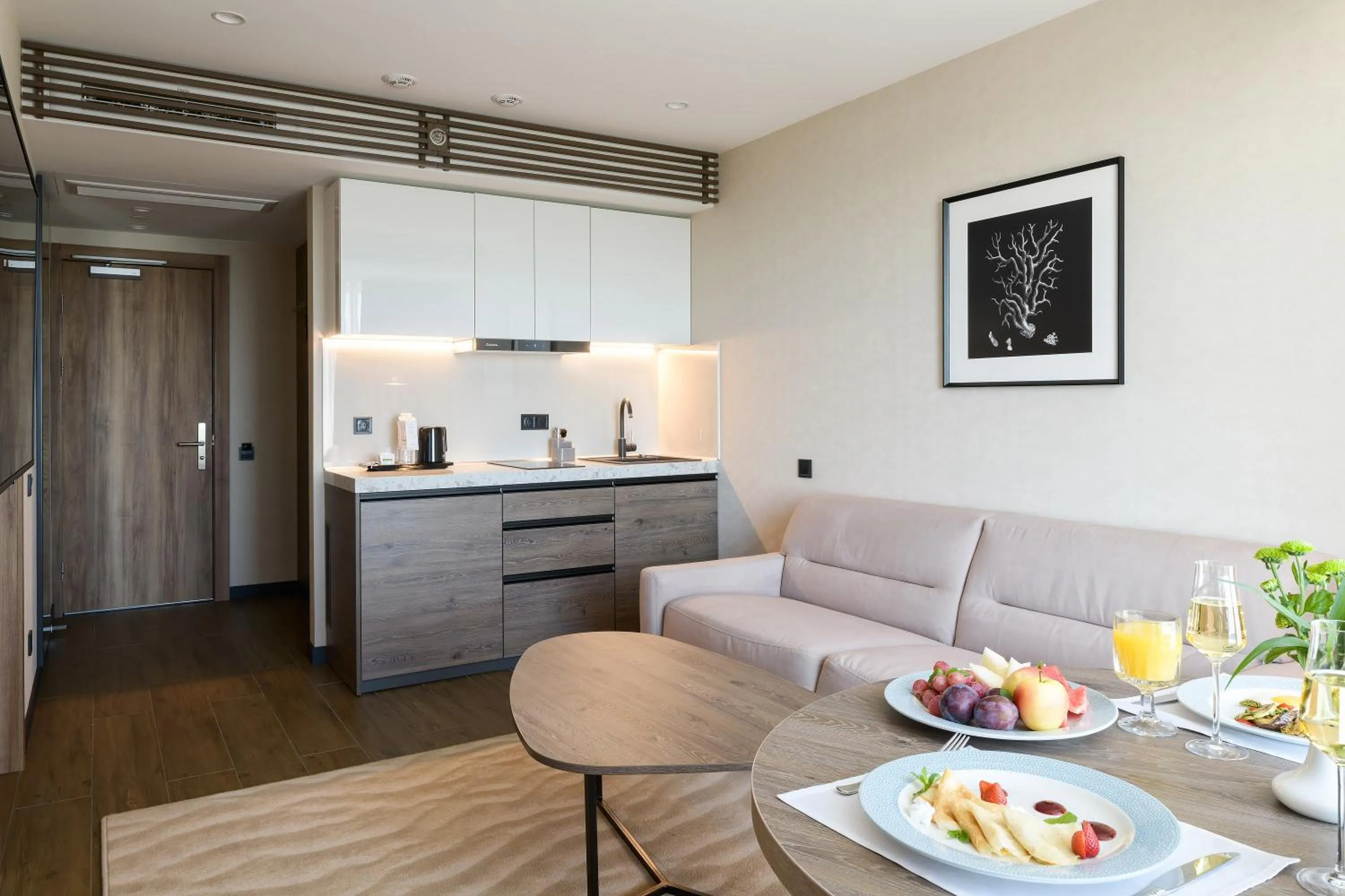 Kitchen or kitchenette in Premier Hotel Odesa