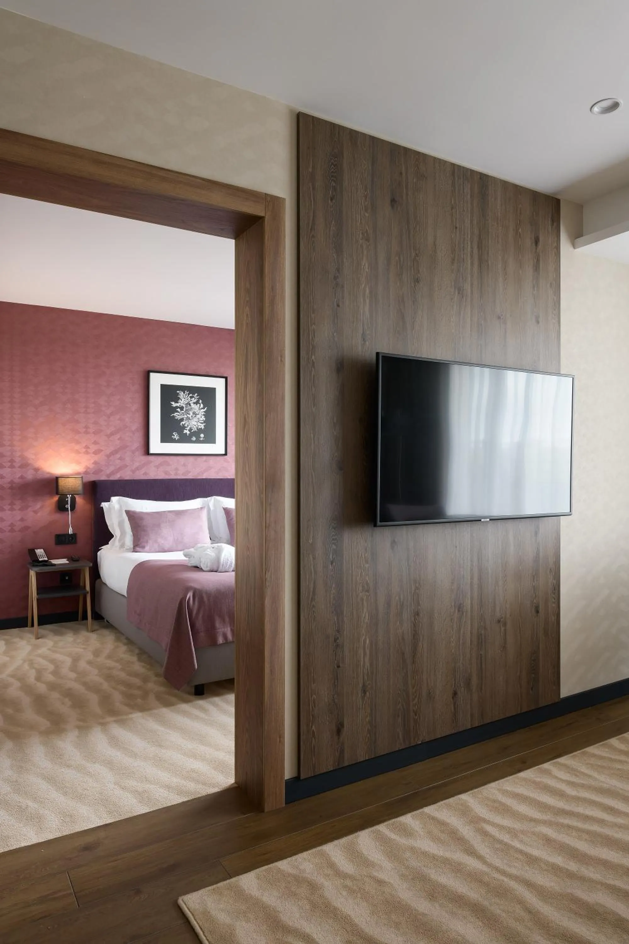 TV and multimedia, Bed in Premier Hotel Odesa