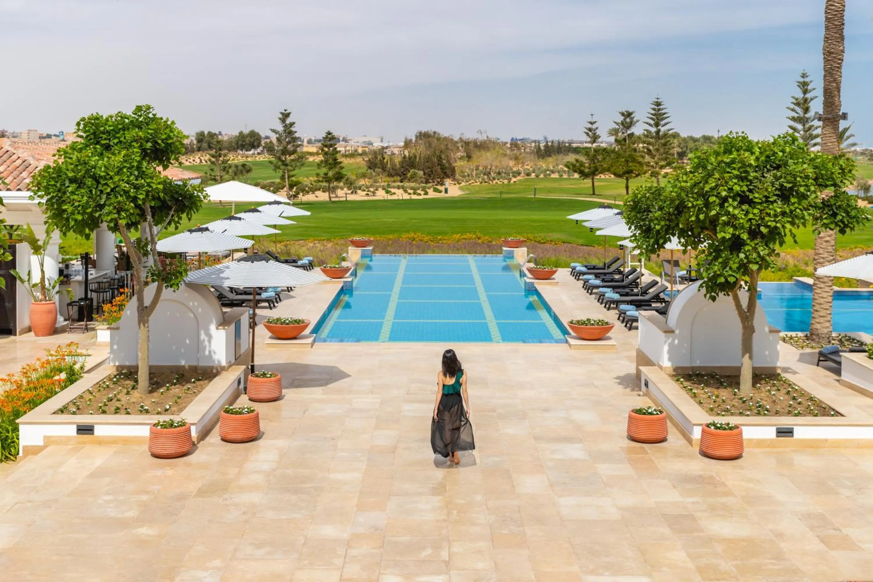 Pool view in Address Marassi Golf Resort