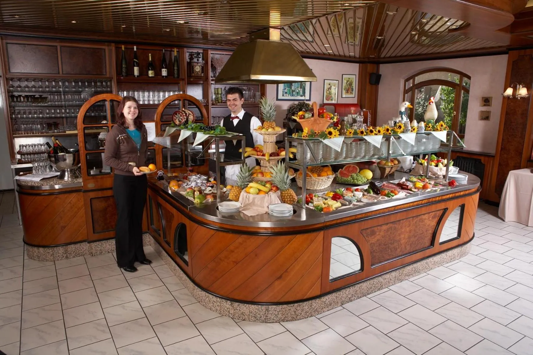 Buffet breakfast in Hotel Rebstock