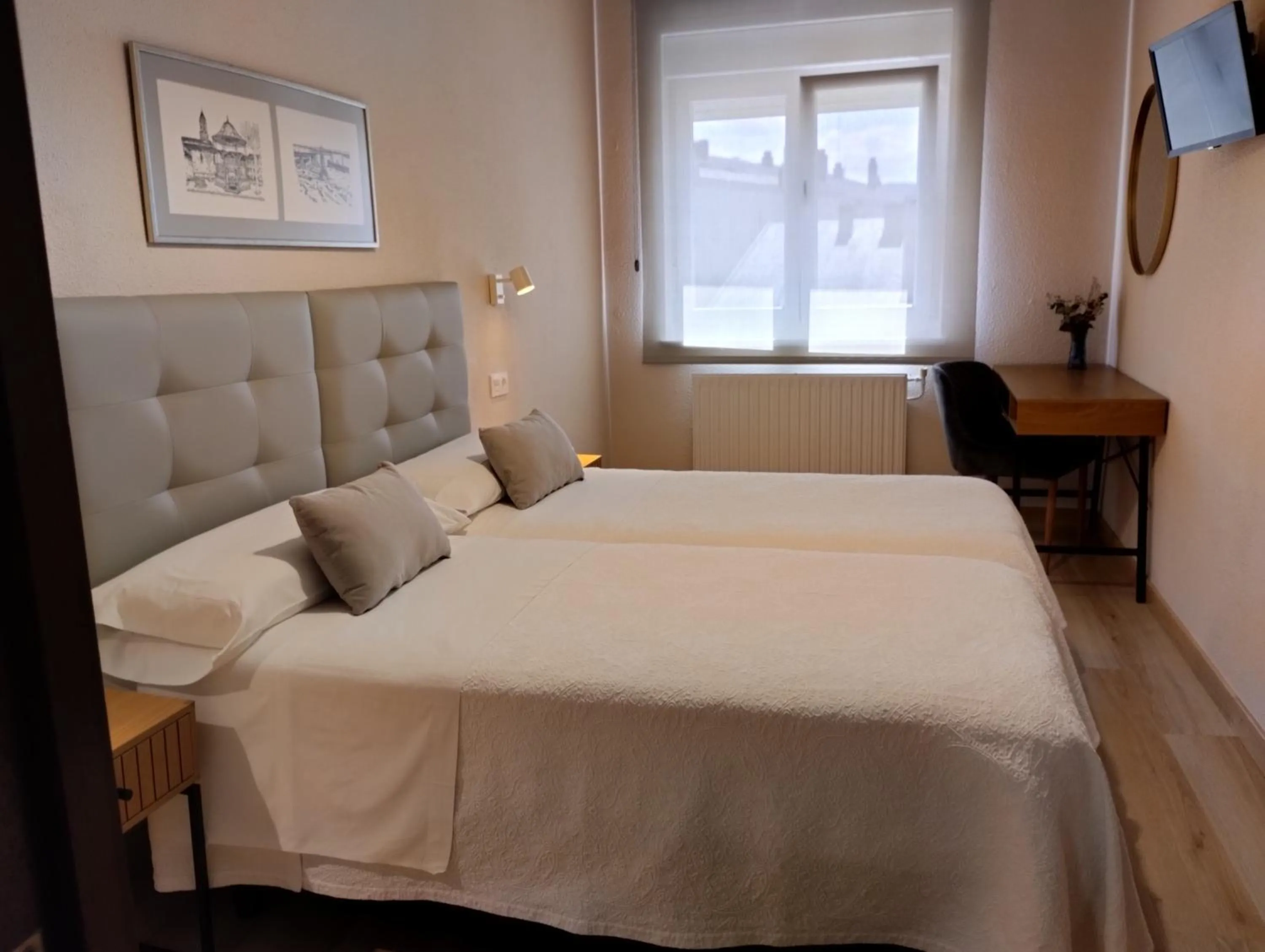 Bed in Hotel Ros Mary