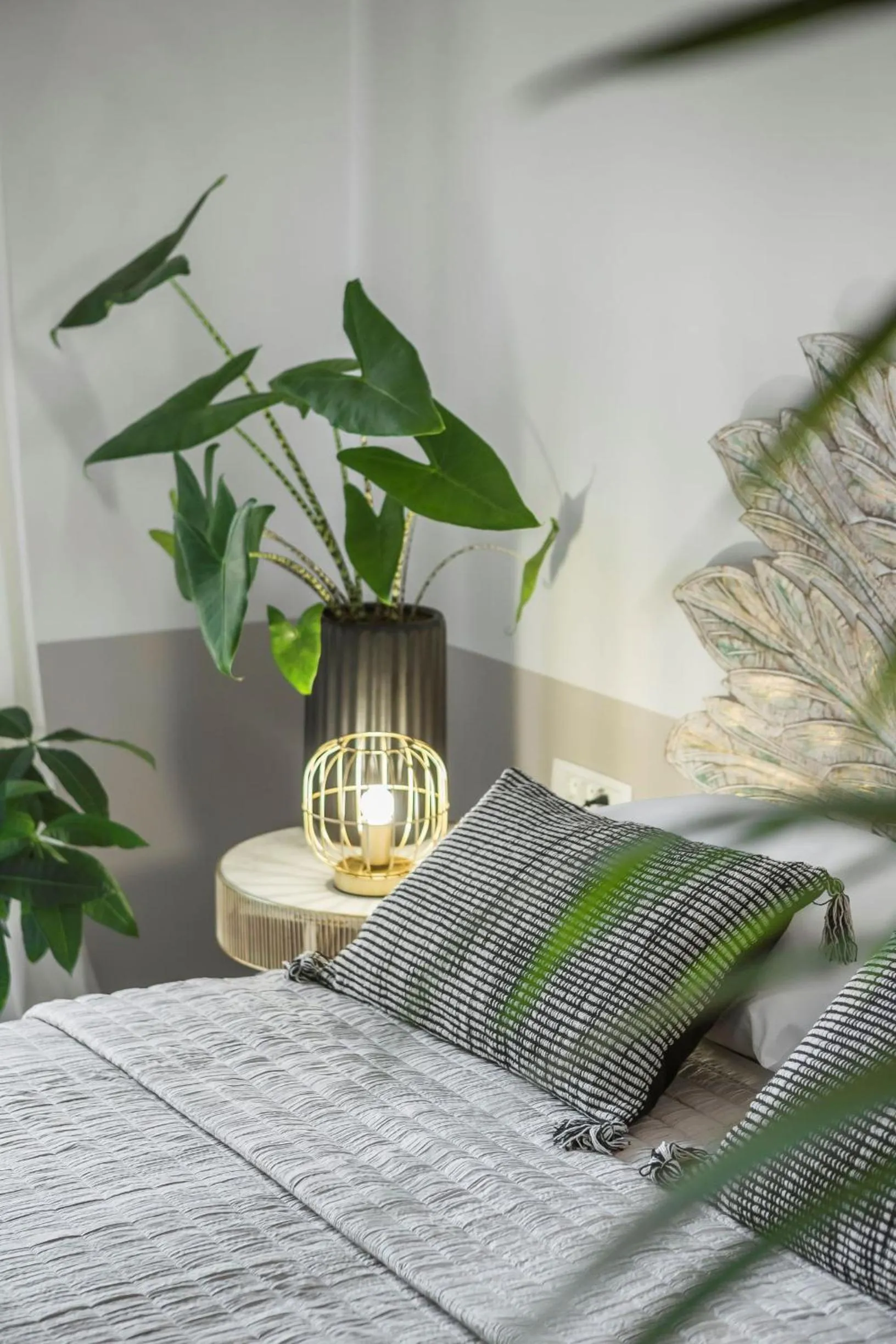 Decorative detail, Bed in Makis Hotel