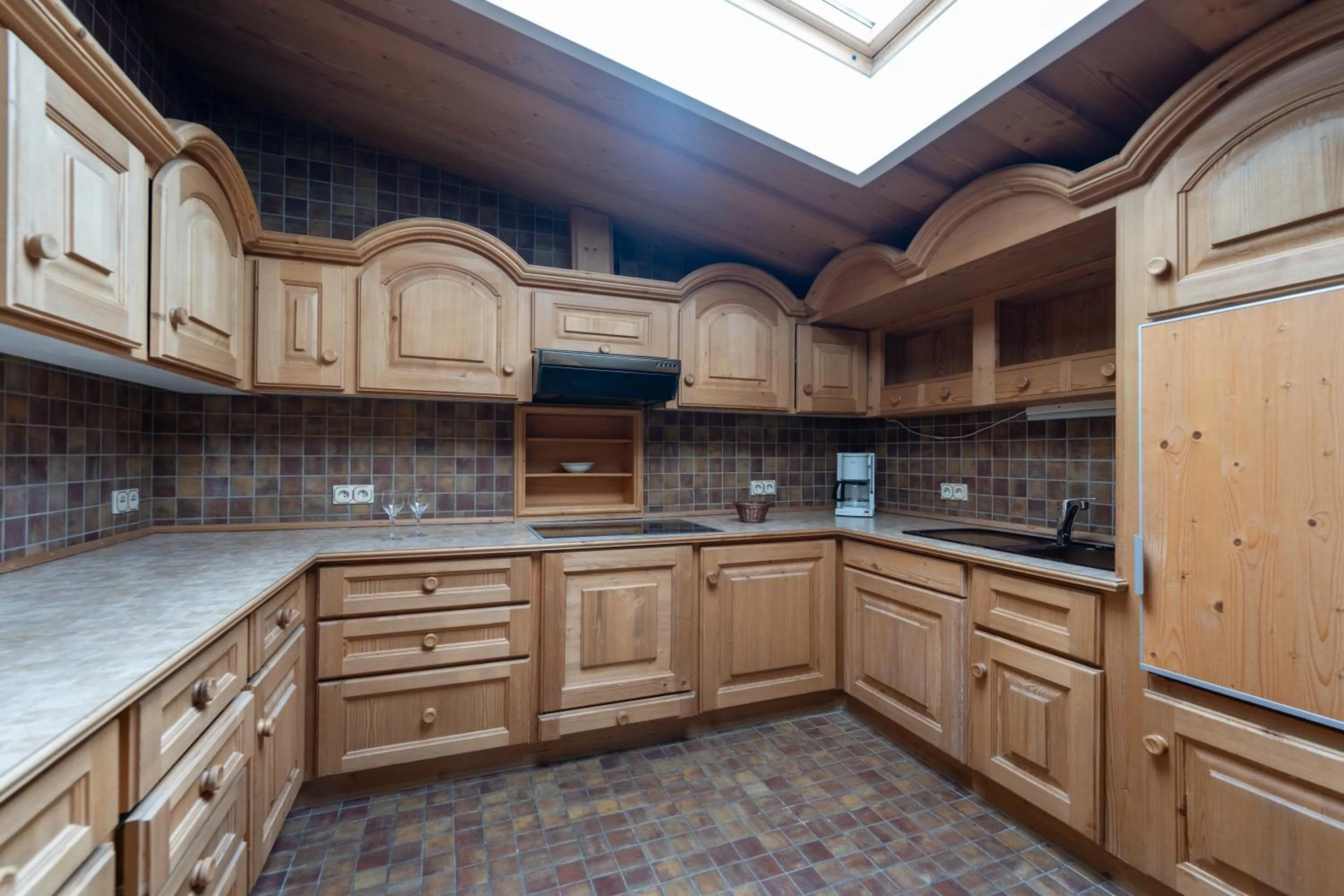 Kitchen or kitchenette in Hotels am Kranichsee