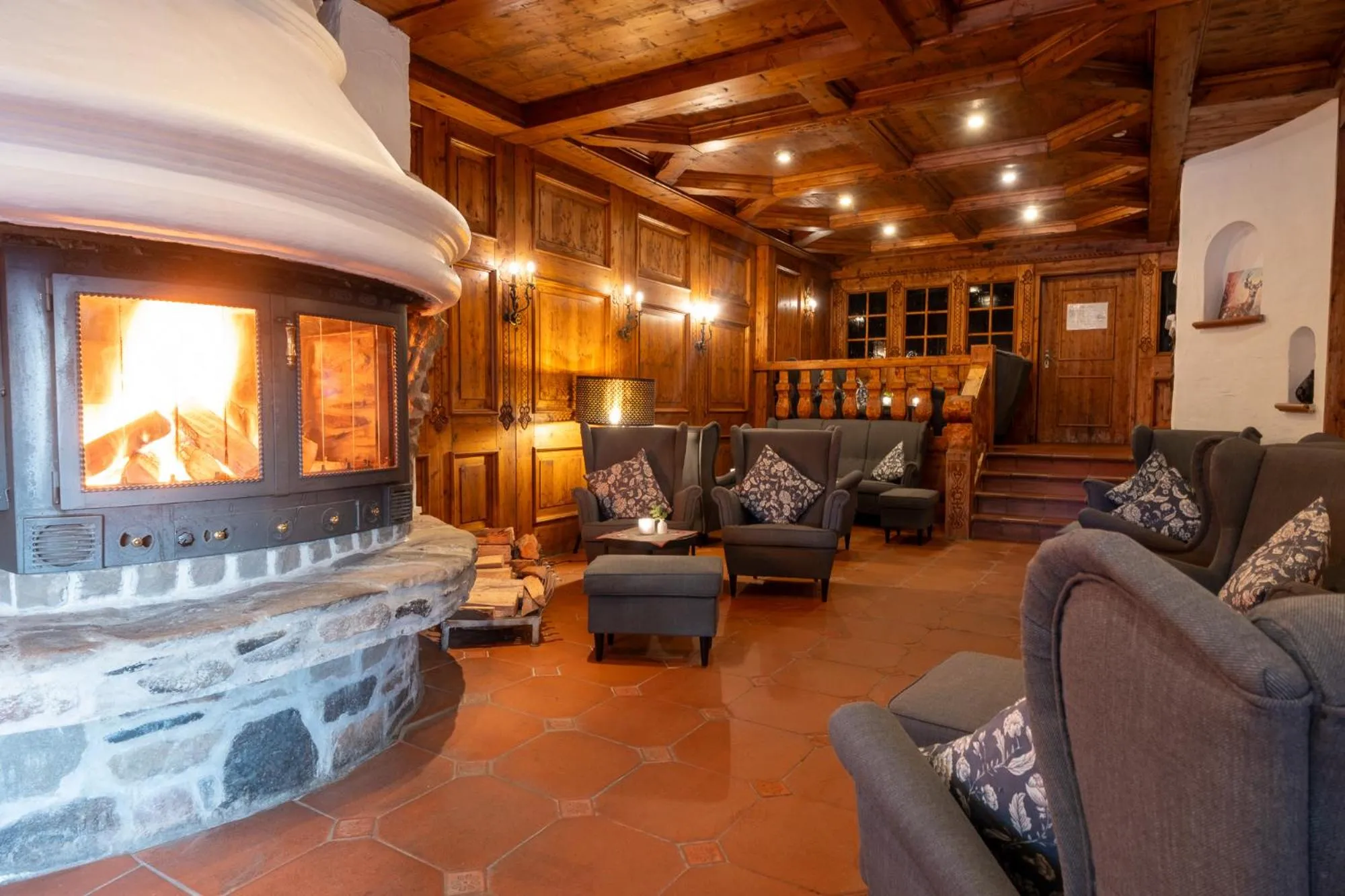 fireplace in Hotels am Kranichsee