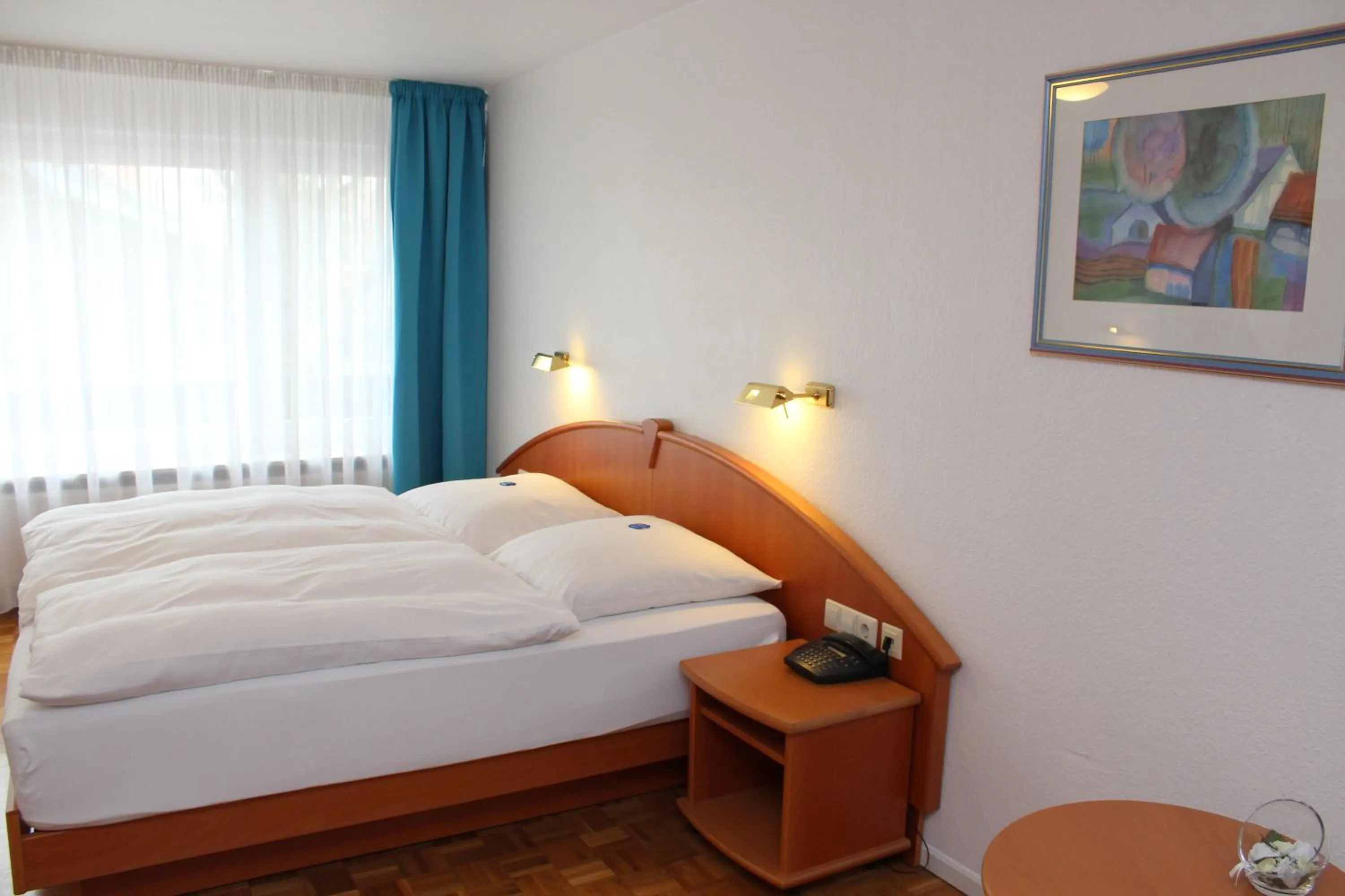 Bedroom, Bed in Hotel Sonne