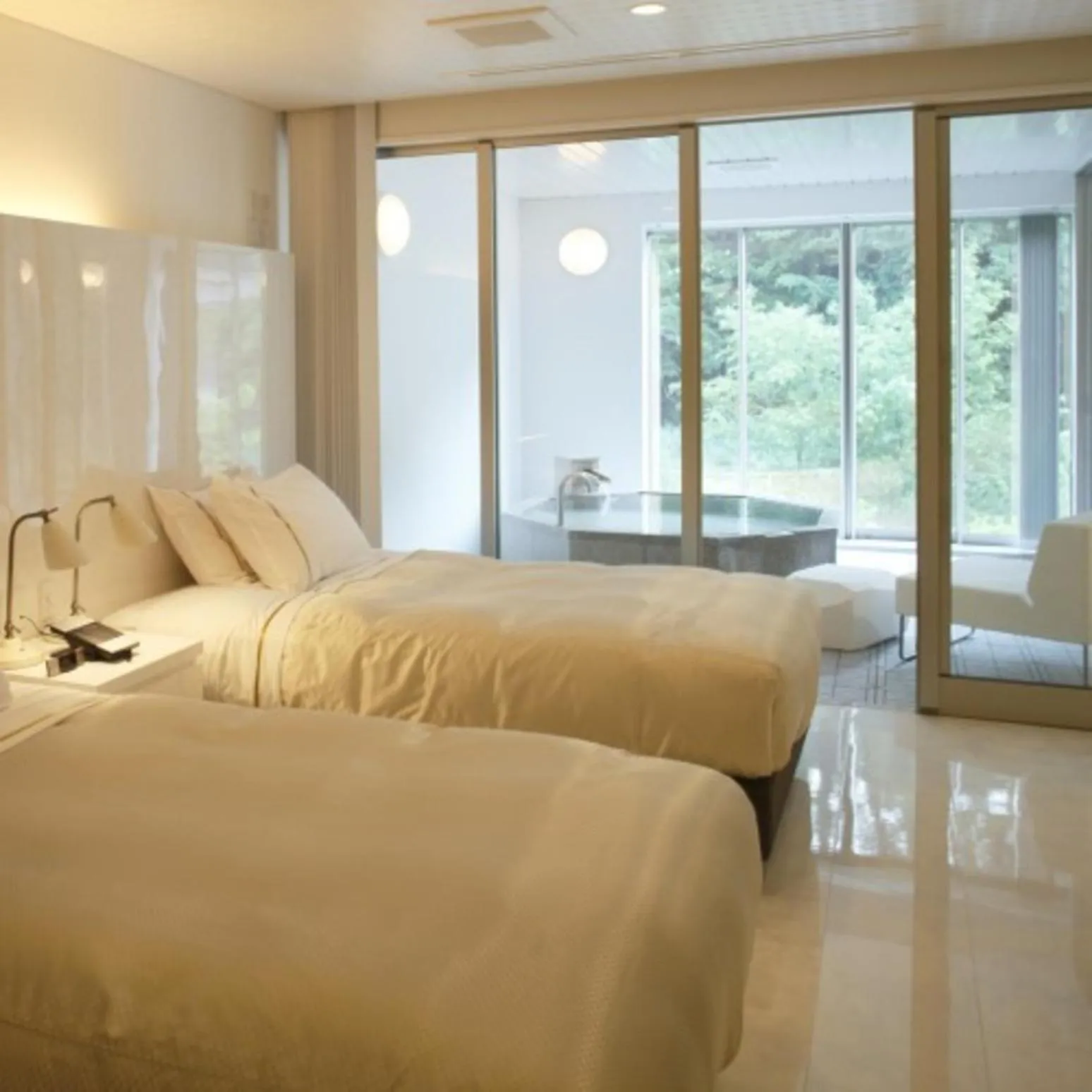 Bed in Namari Onsen Kokoro No Toki Jusangatsu