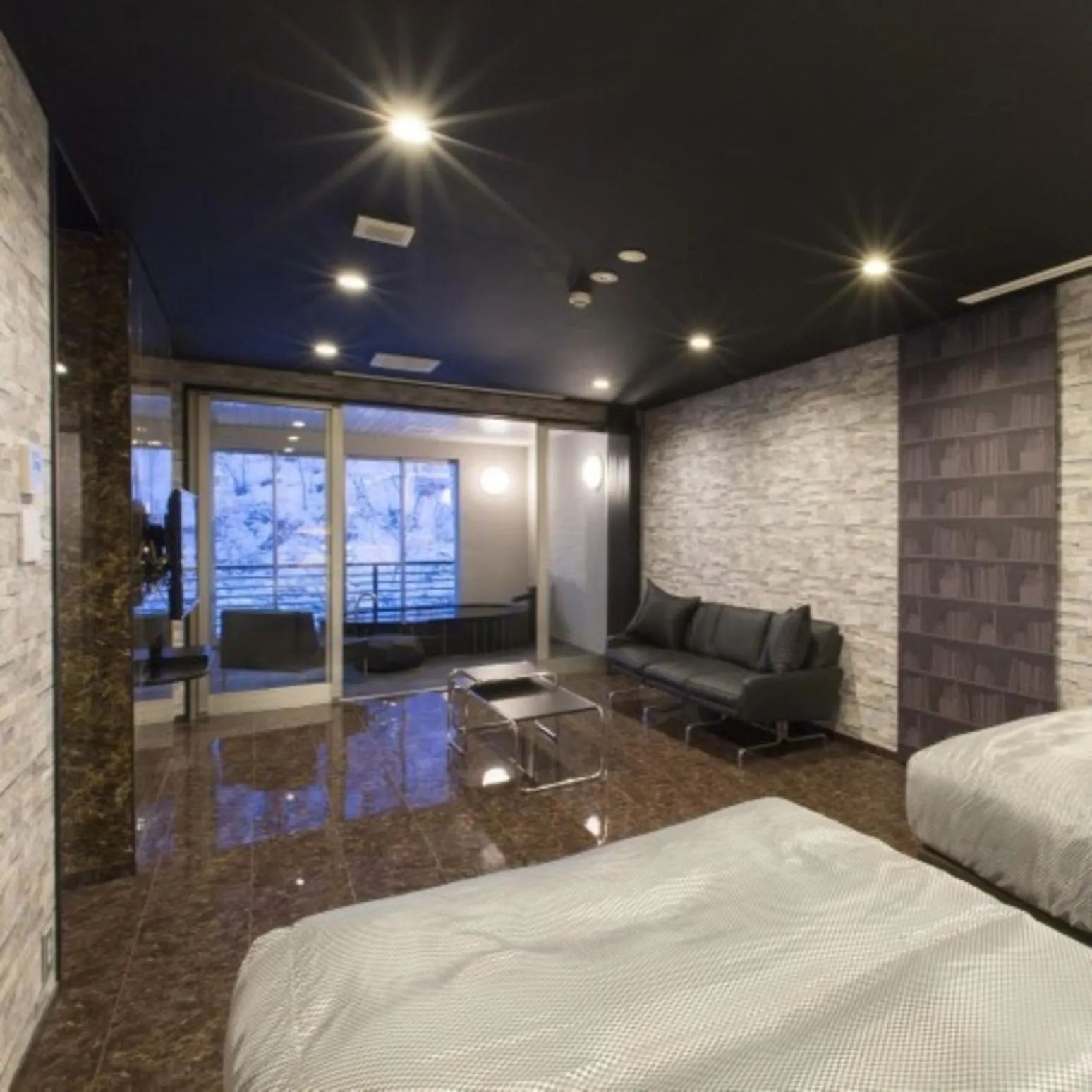 Bed in Namari Onsen Kokoro No Toki Jusangatsu