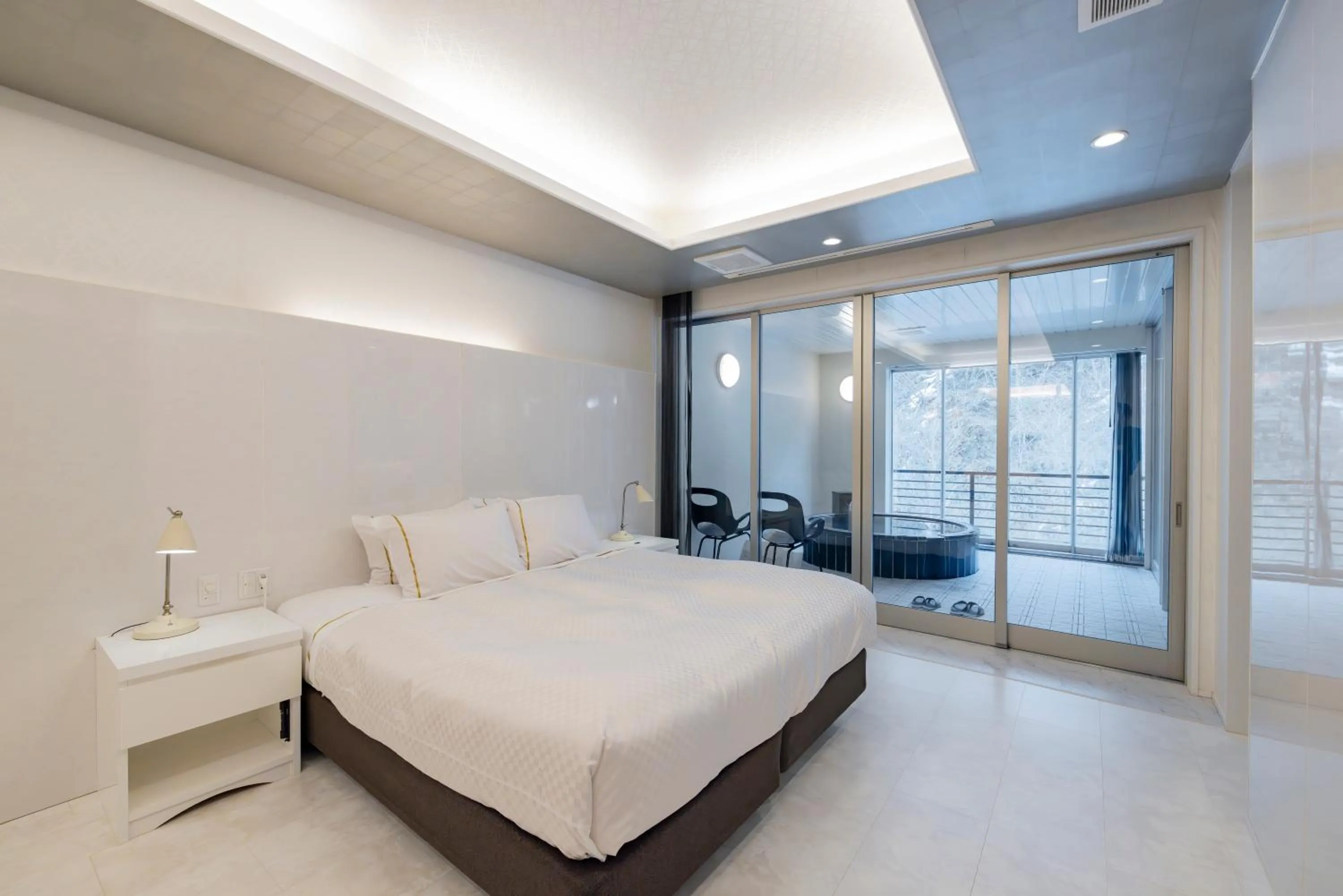 Bed in Namari Onsen Kokoro No Toki Jusangatsu