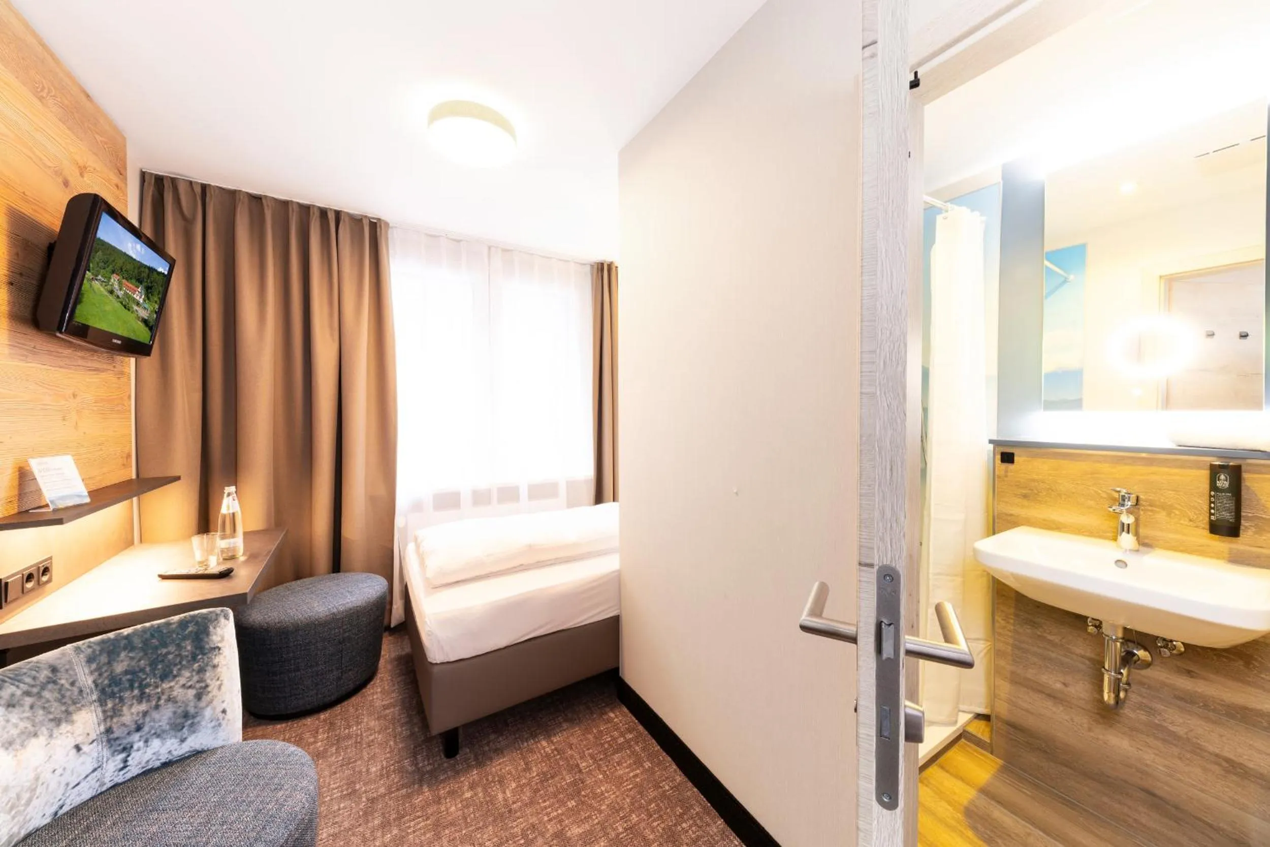 Photo of the whole room, Bed in Hotel Waldmühle