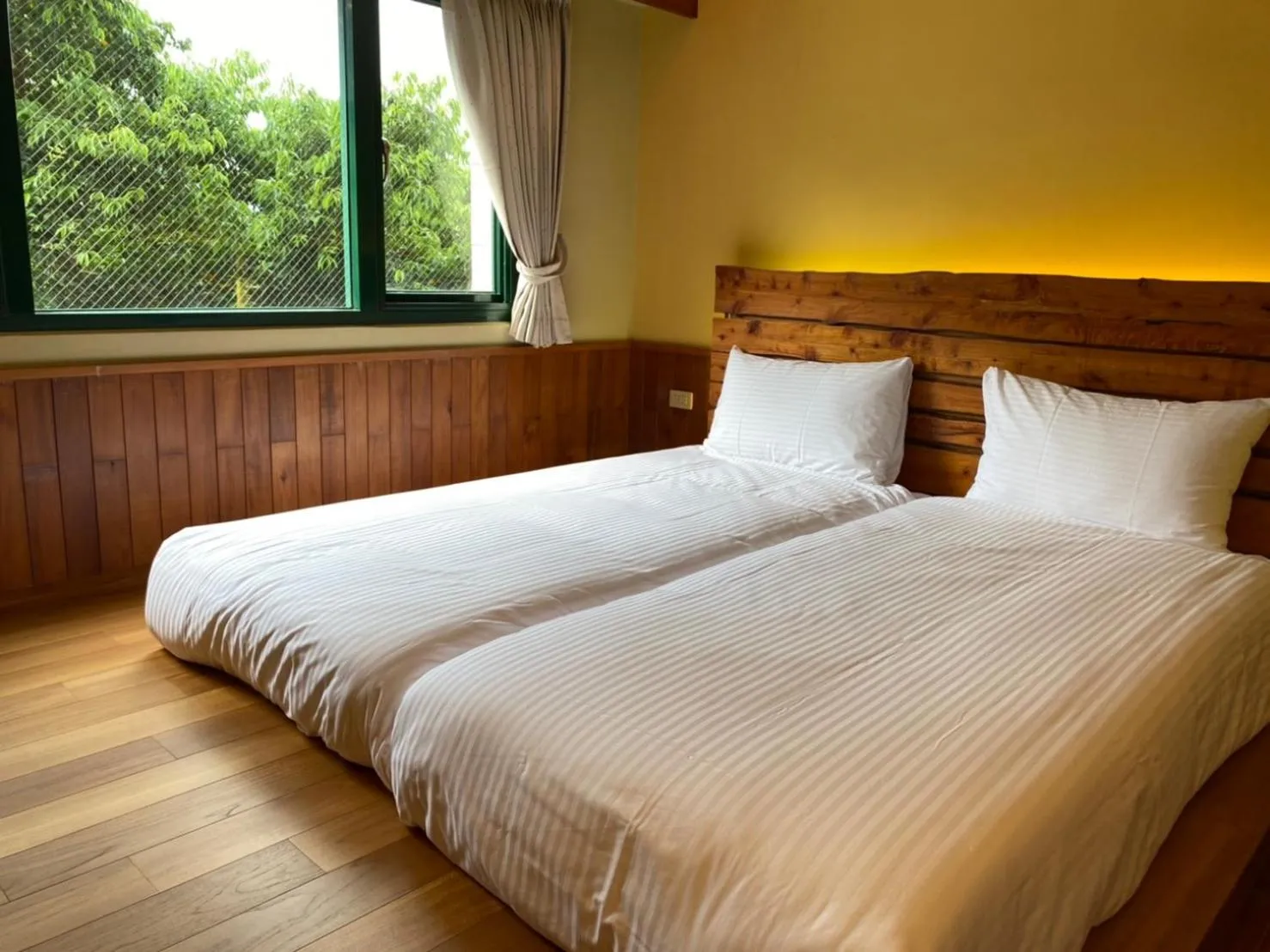 Bed in Hinoki House