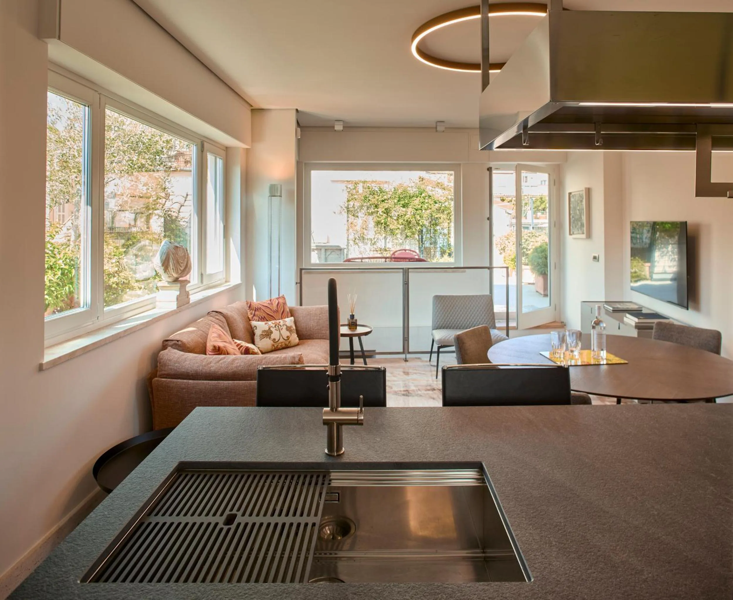Seating area in Palazzo Delle Pietre - Luxury Apartments
