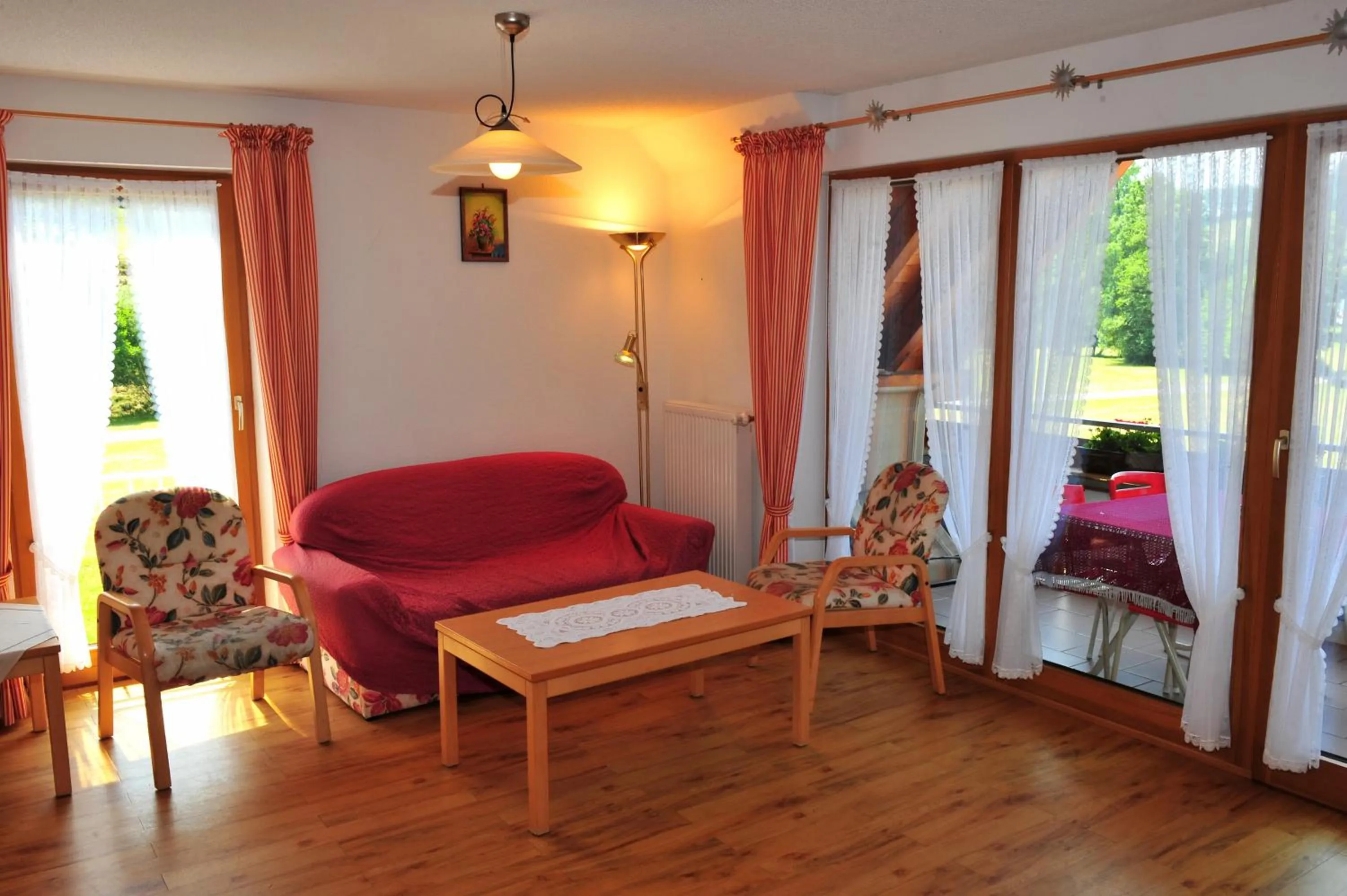 Seating area in Landgasthof Adler Pelzmühle