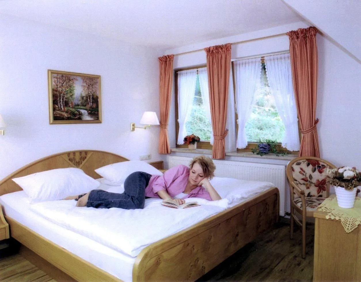 Photo of the whole room, Bed in Landgasthof Adler Pelzmühle