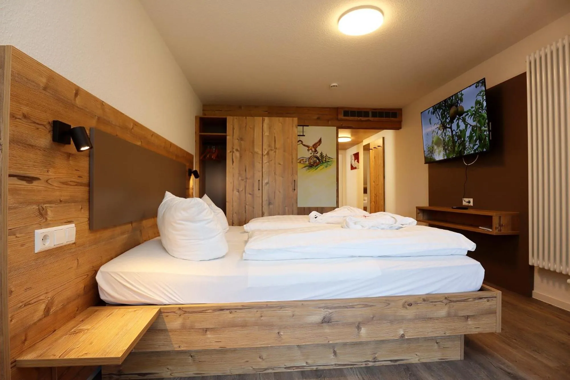 Photo of the whole room, Bed in Landgasthof Adler Pelzmühle