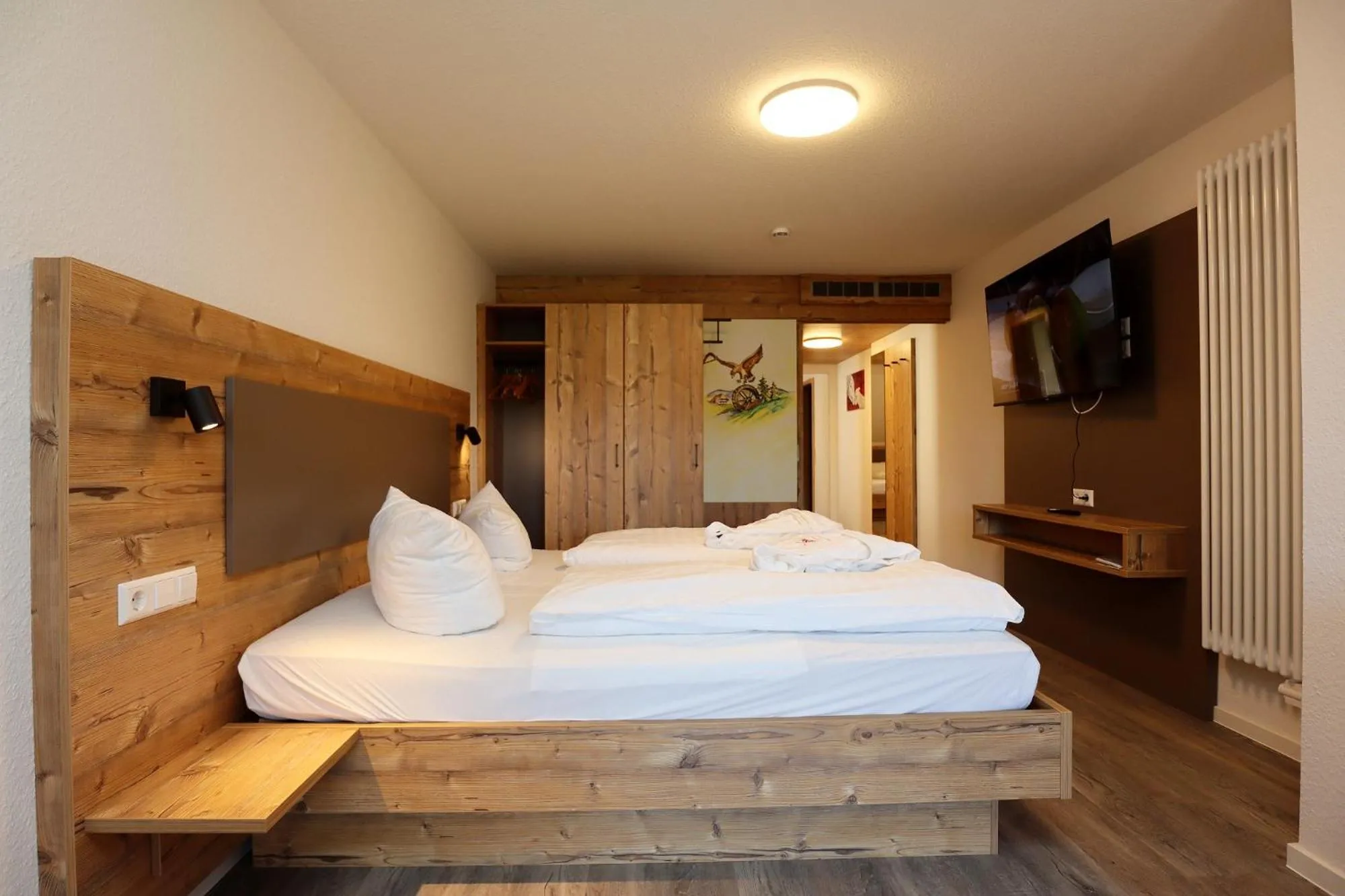 Photo of the whole room, Bed in Landgasthof Adler Pelzmühle