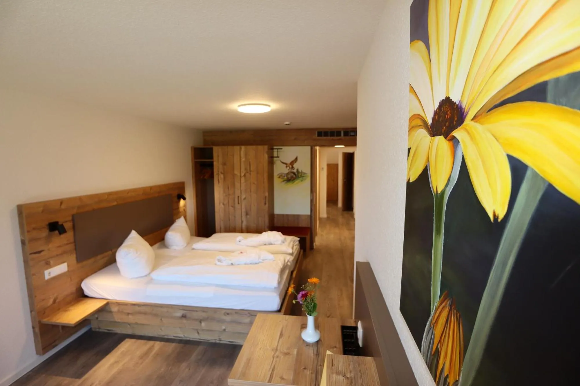 Bedroom, Bed in Landgasthof Adler Pelzmühle