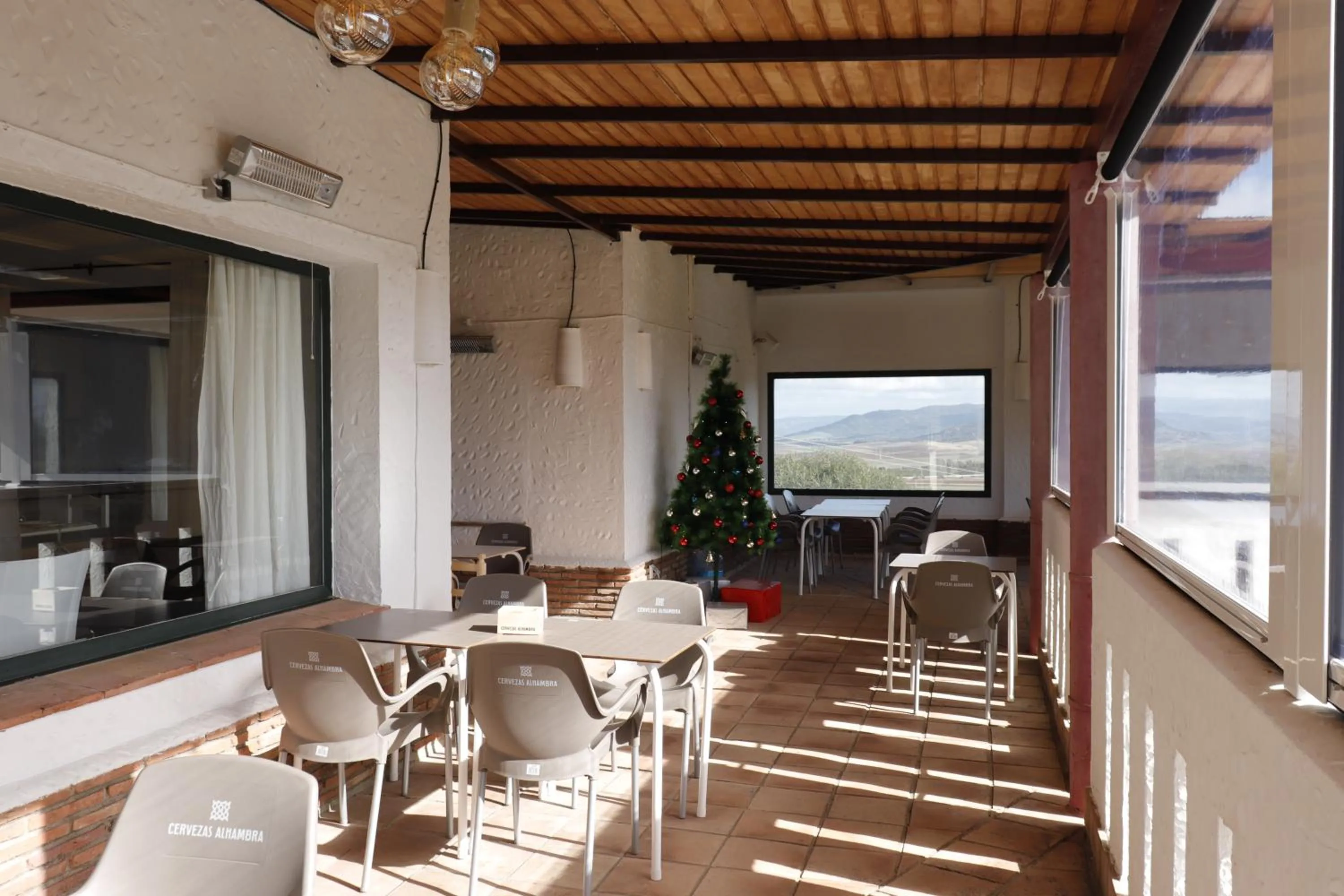 Balcony/Terrace in Hostal Restaurante Benalup Golf