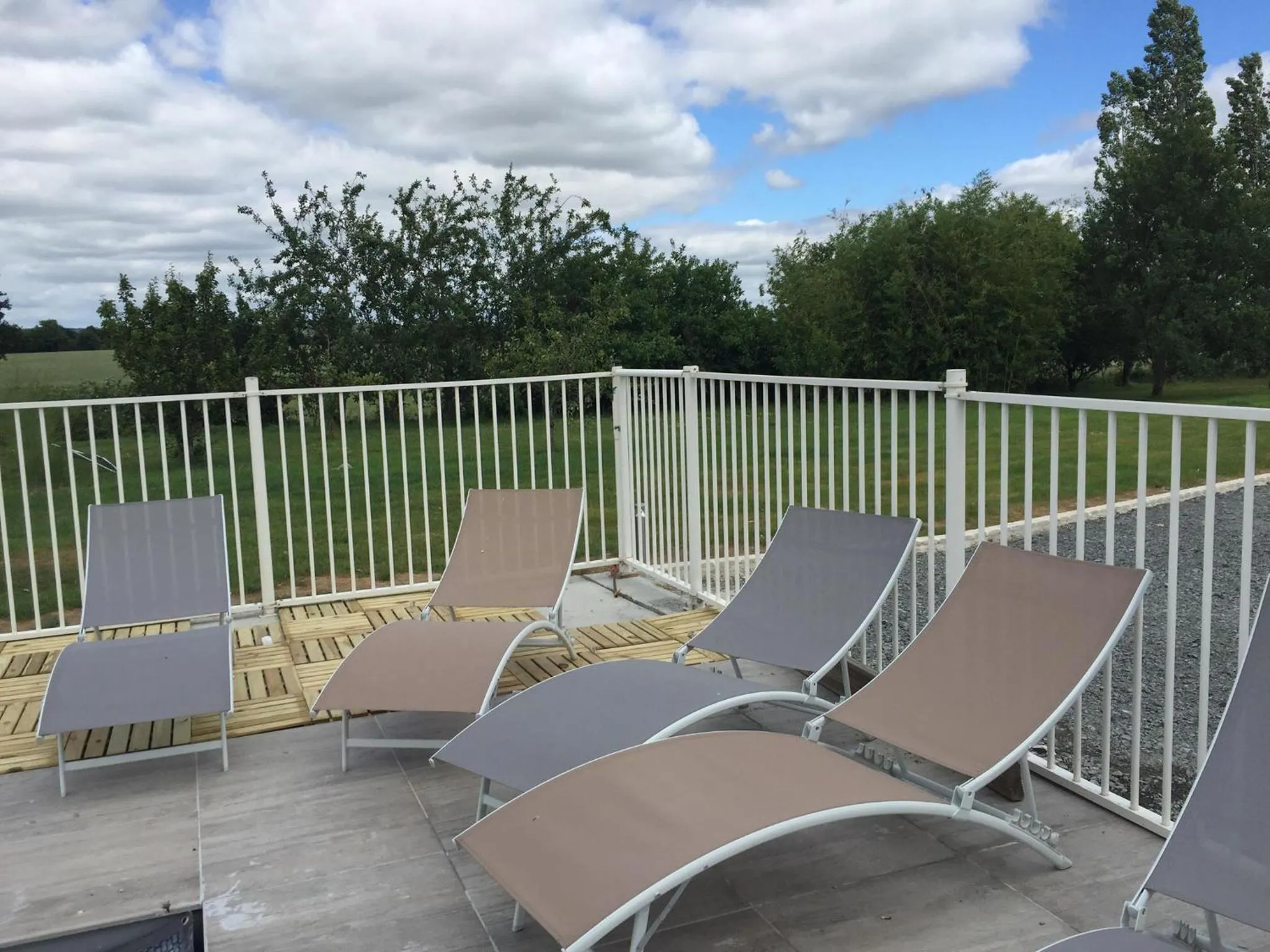 Pool view in LA GRANDE THIBAUDIERE