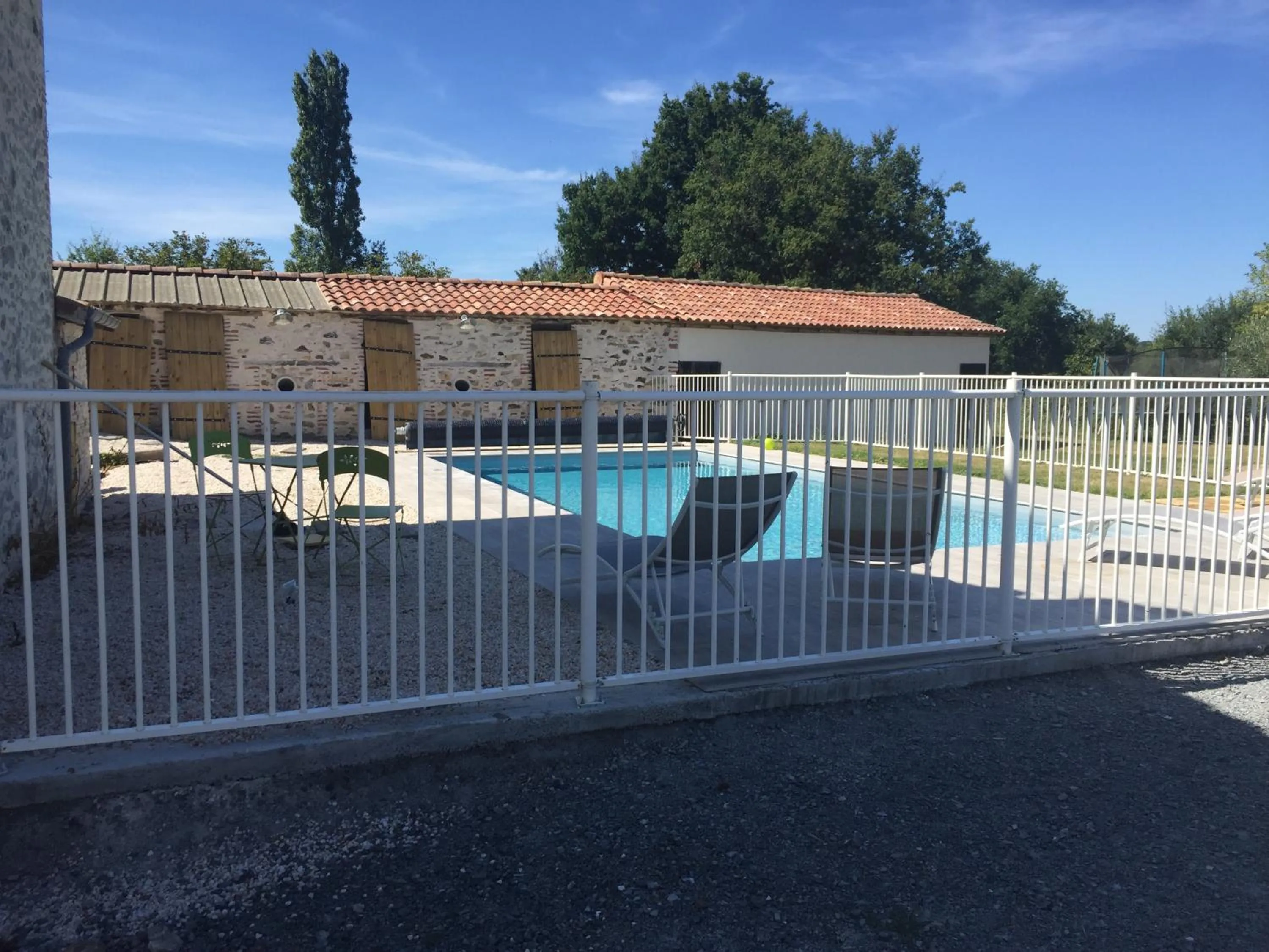 Pool view in LA GRANDE THIBAUDIERE