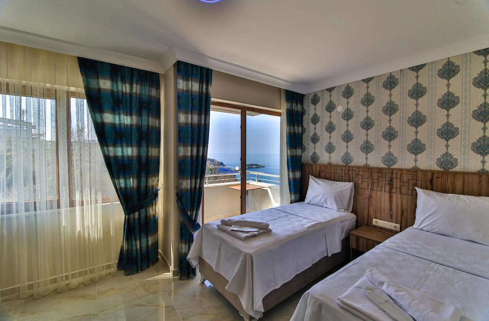 Bed in Amasra Sunrise Otel