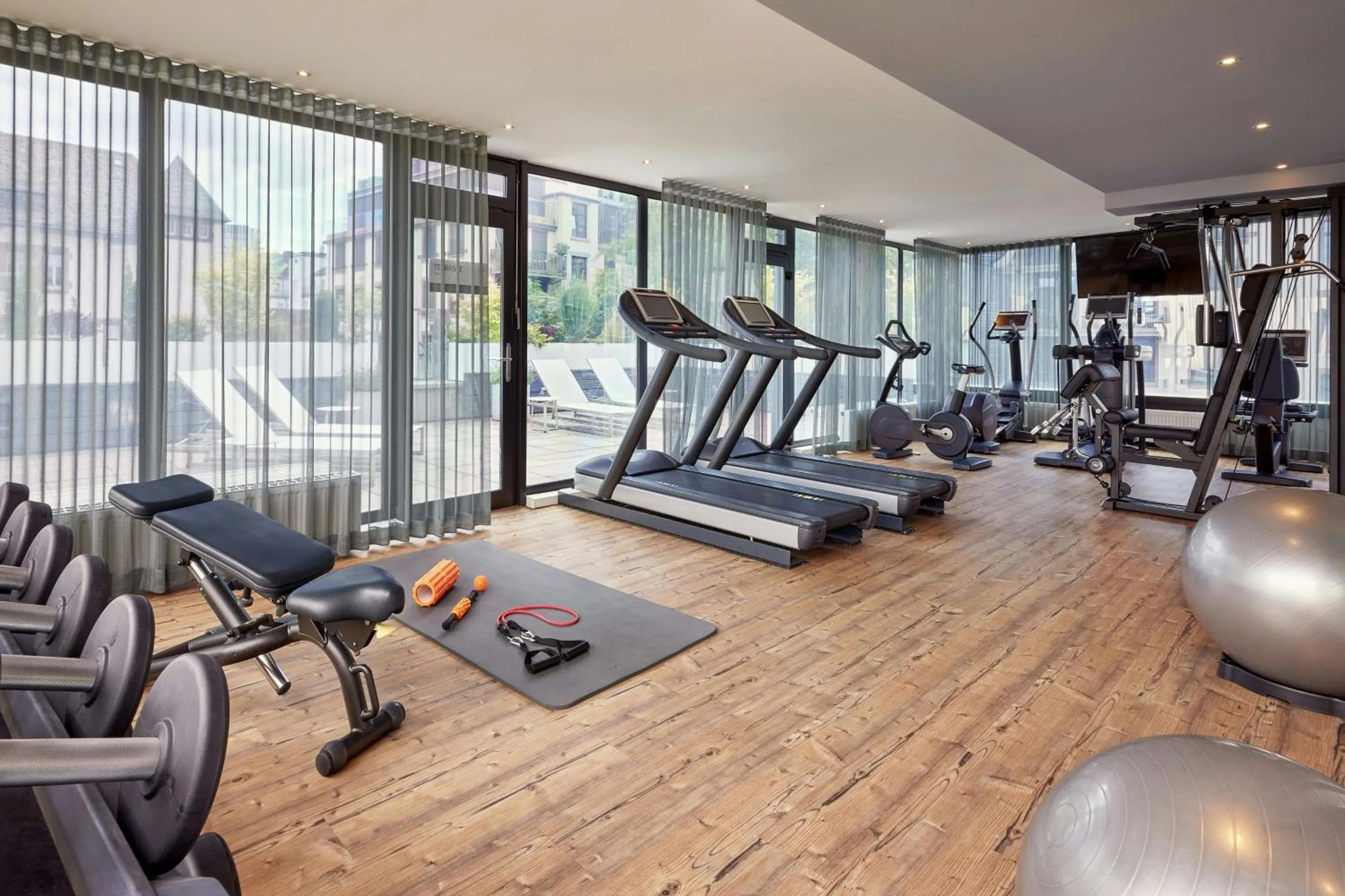 Fitness centre/facilities in Le Méridien Frankfurt
